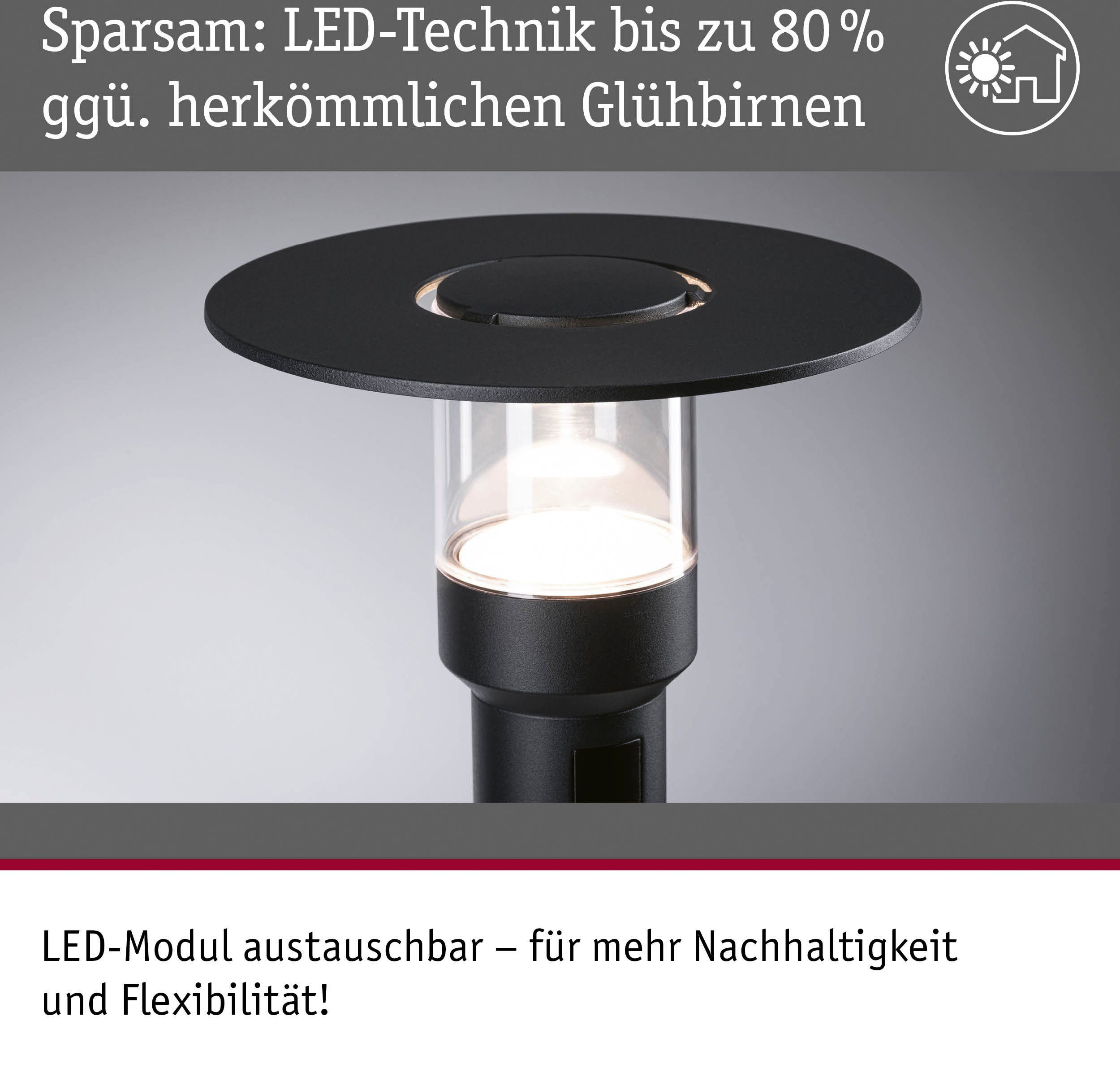 Paulmann Led-tuinverlichting Sienna 230V Poller lamp zeewaterbestendig, met pir-sensor