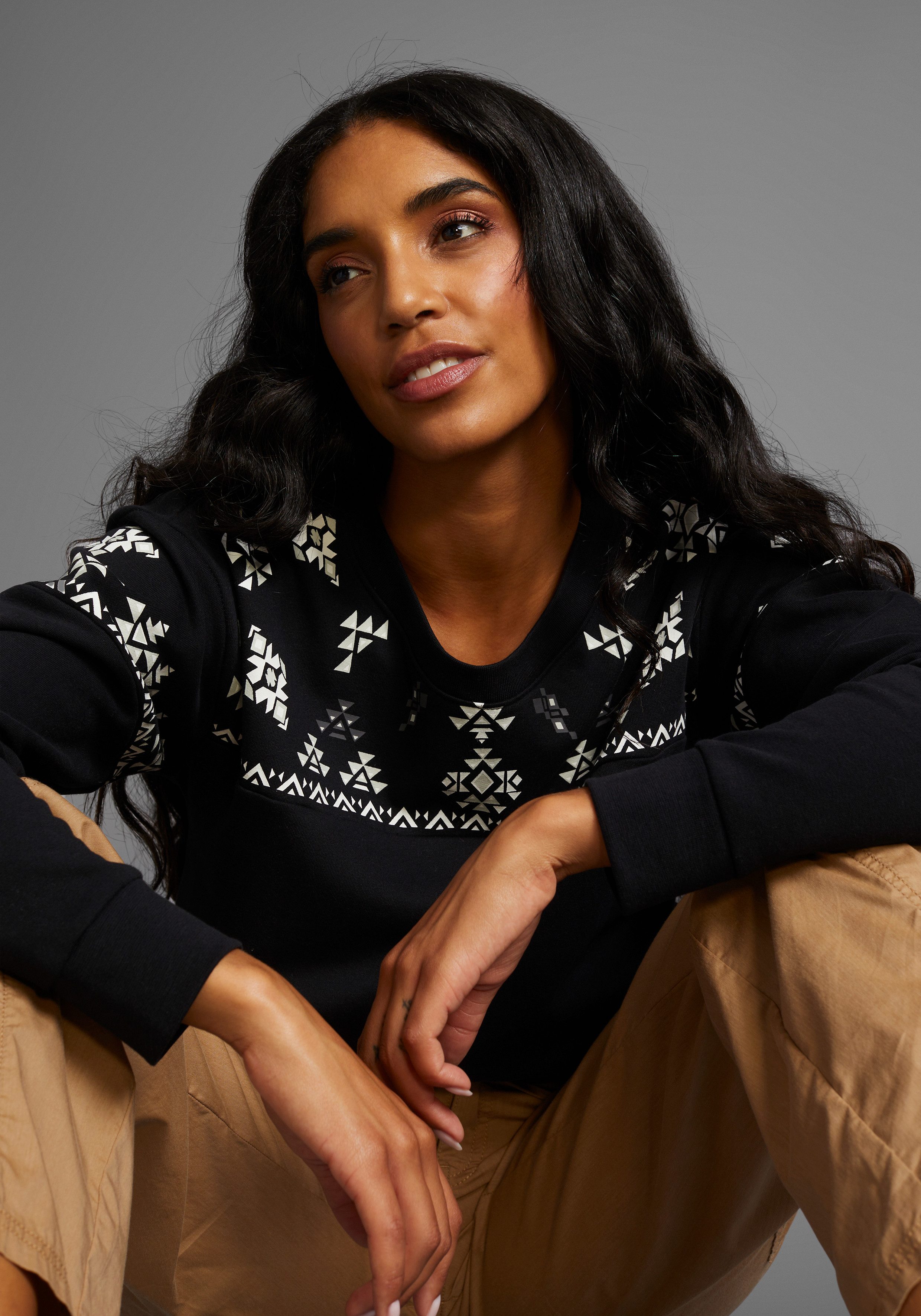 KangaROOS Sweatshirt met noorse print