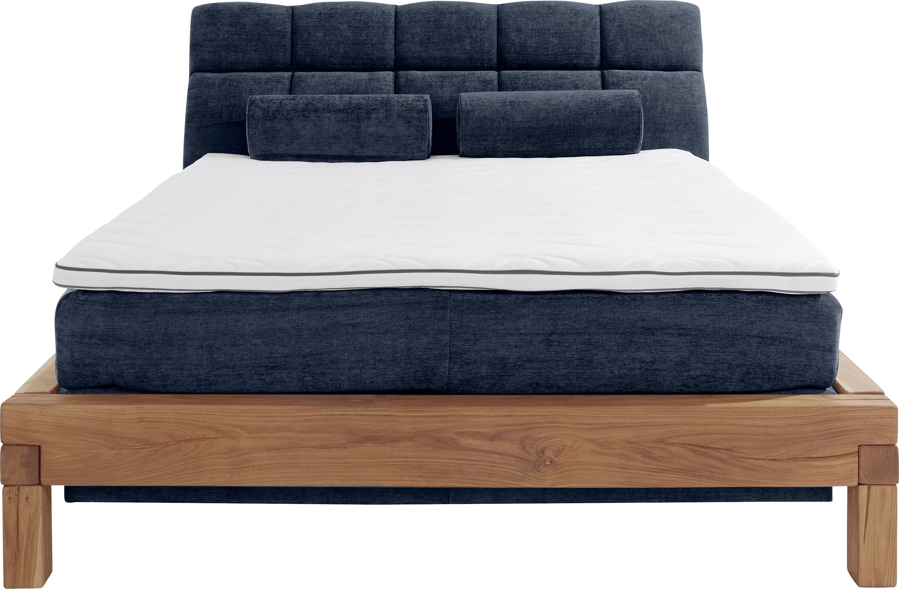 Home affaire Boxspring Villads Ligoppervlak: 160x200 cm van balkeiken, inside-boxspringonderbouw