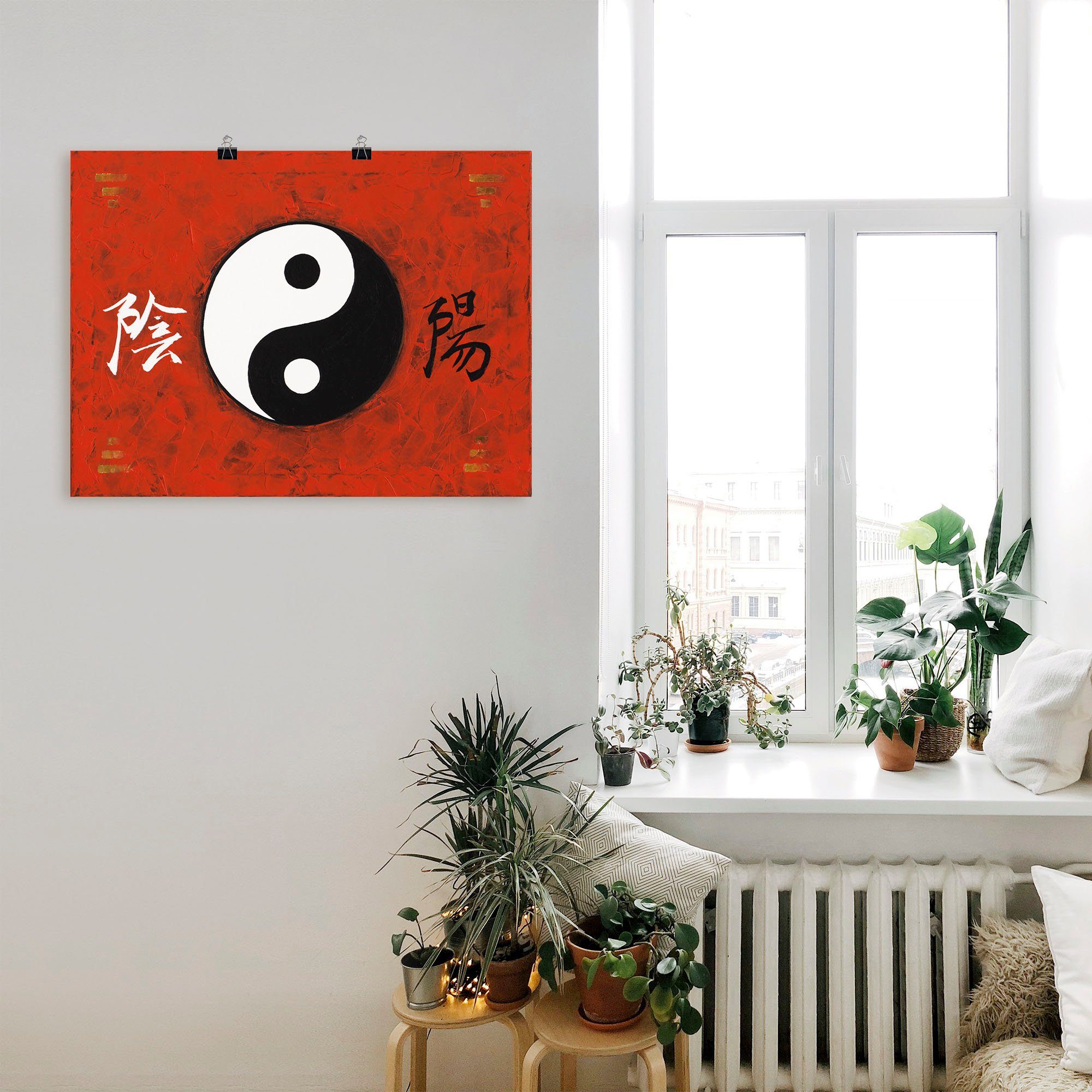 Artland Artprint Yin & Yang als artprint van aluminium, artprint voor buiten, poster in diverse formaten