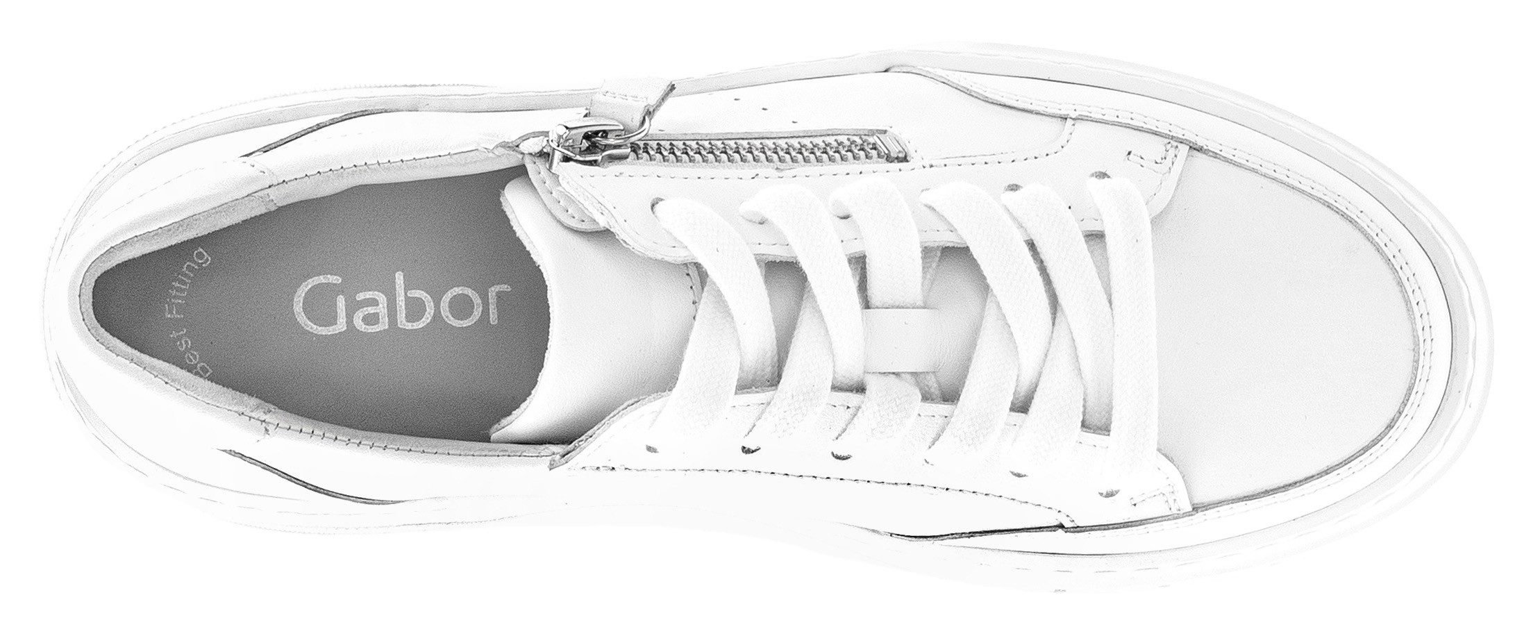 Gabor Plateausneakers , vrijetijdsschoen, lage schoen, veterschoen met best fitting-uitrusting