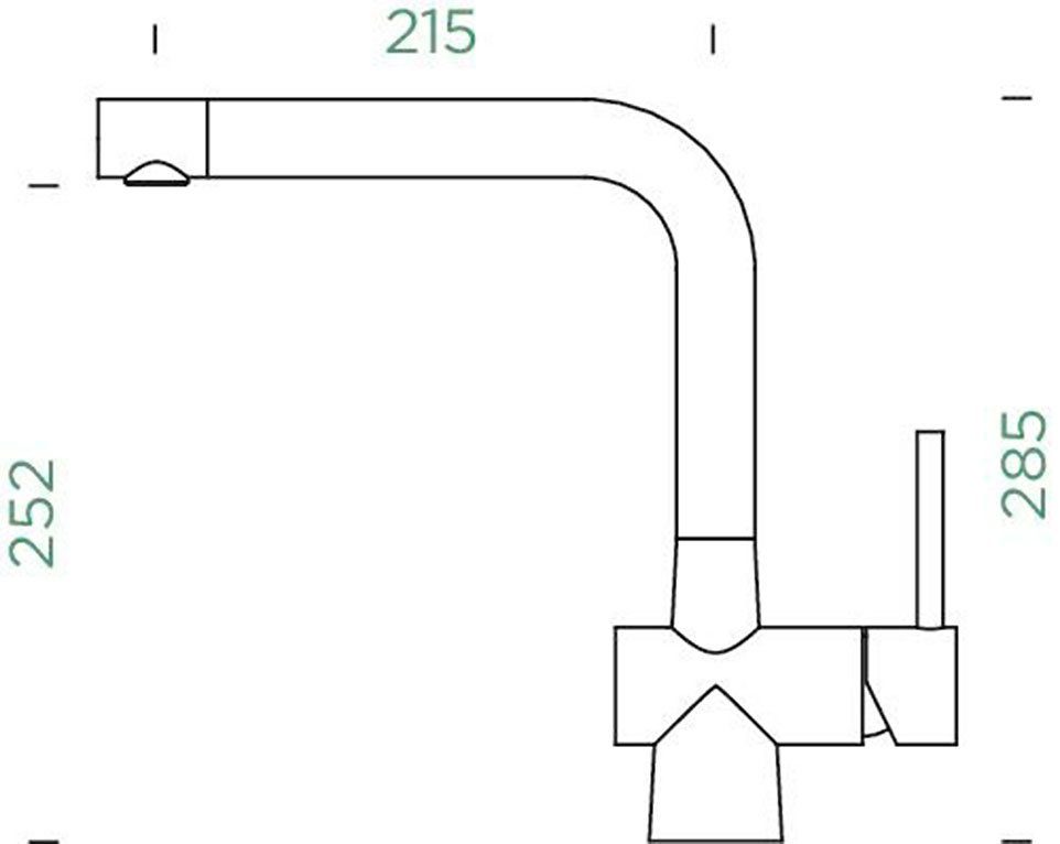 Schock Keukenkraan LAIOS FA Feestuitloop, fluisterperlator, draaibereik 360°