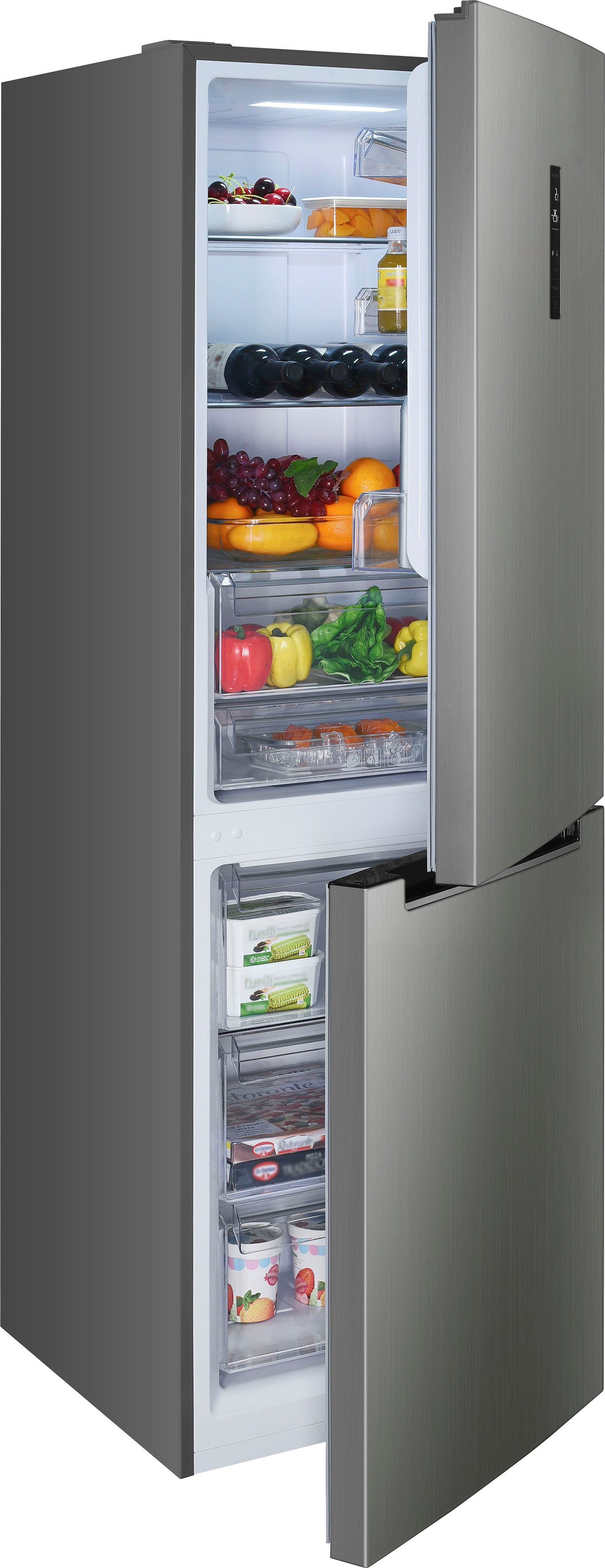 Hanseatic Koel-vriescombinatie HKGK18560CNFWDI NoFrost, Waterdispenser (1 stuk)