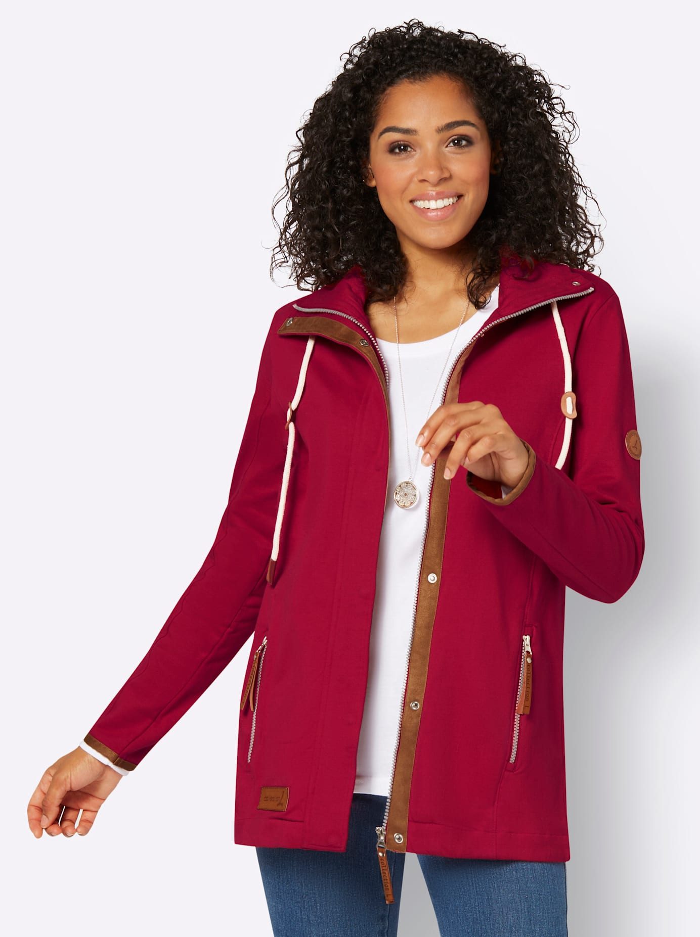 Casual Looks Shirtjasje Sweatvest (1-delig)
