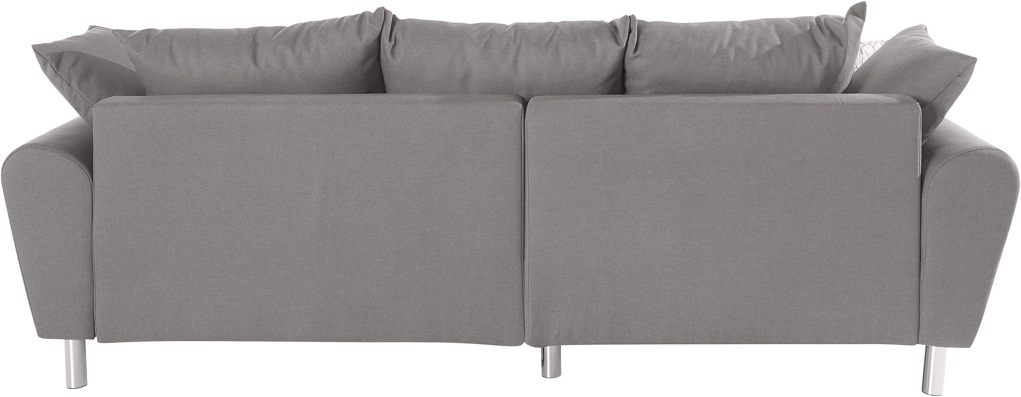 COLLECTION AB Hoekbank Rada L-vorm inclusief hocker, slaapfunctie en binnenvering