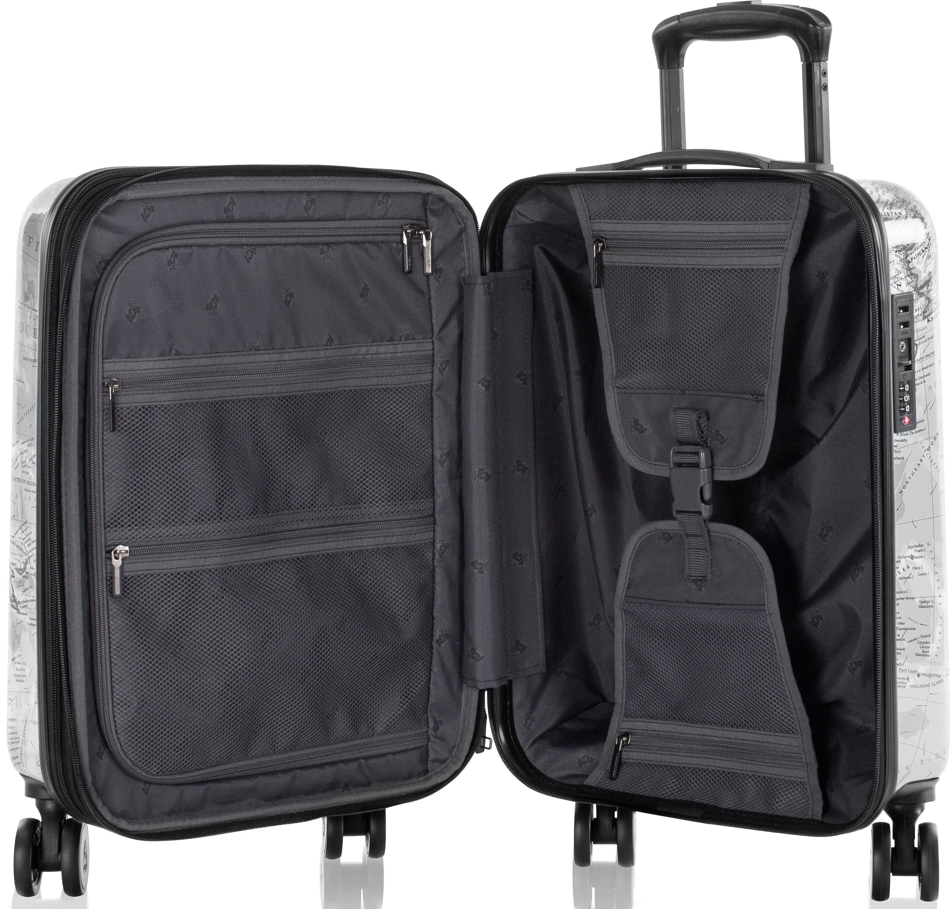Heys Hardshell-trolley Journey 3G zwart wit 53 cm x Joachim Llambi handbagagekoffer reisbagage
