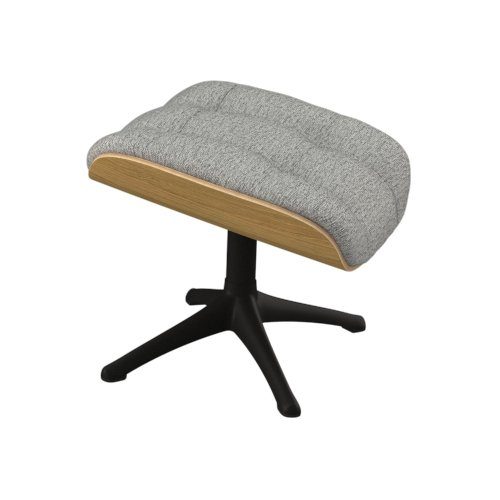 FLEXLUX Voetenbankje Skagen, hocker Hoge comfort, ontspanningsmeubels, voet zwart hockers grijs