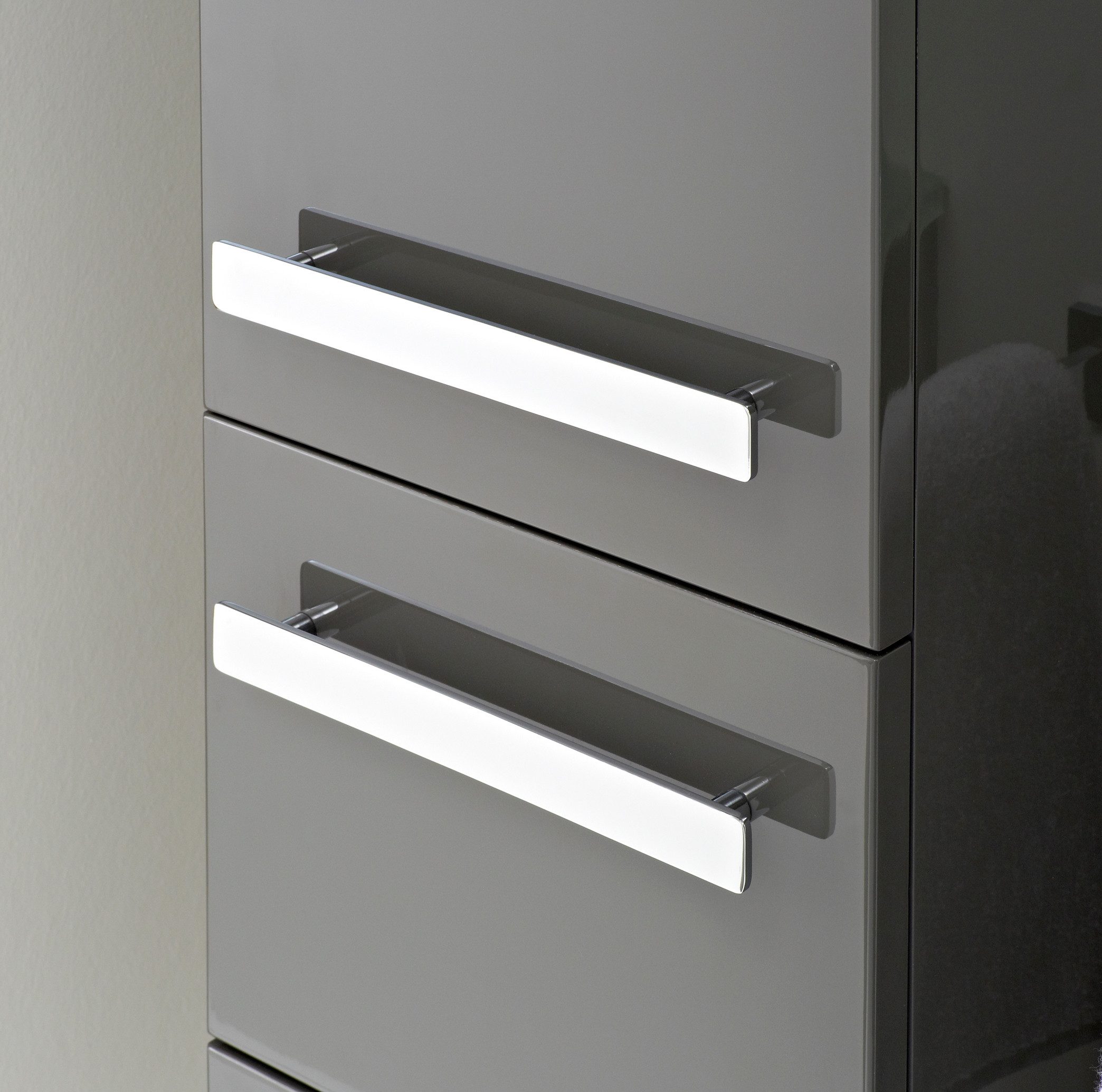 Saphir Hoge kast Serie 4005 badkamerkast 30 cm breed, met 2 deuren en 1 lade