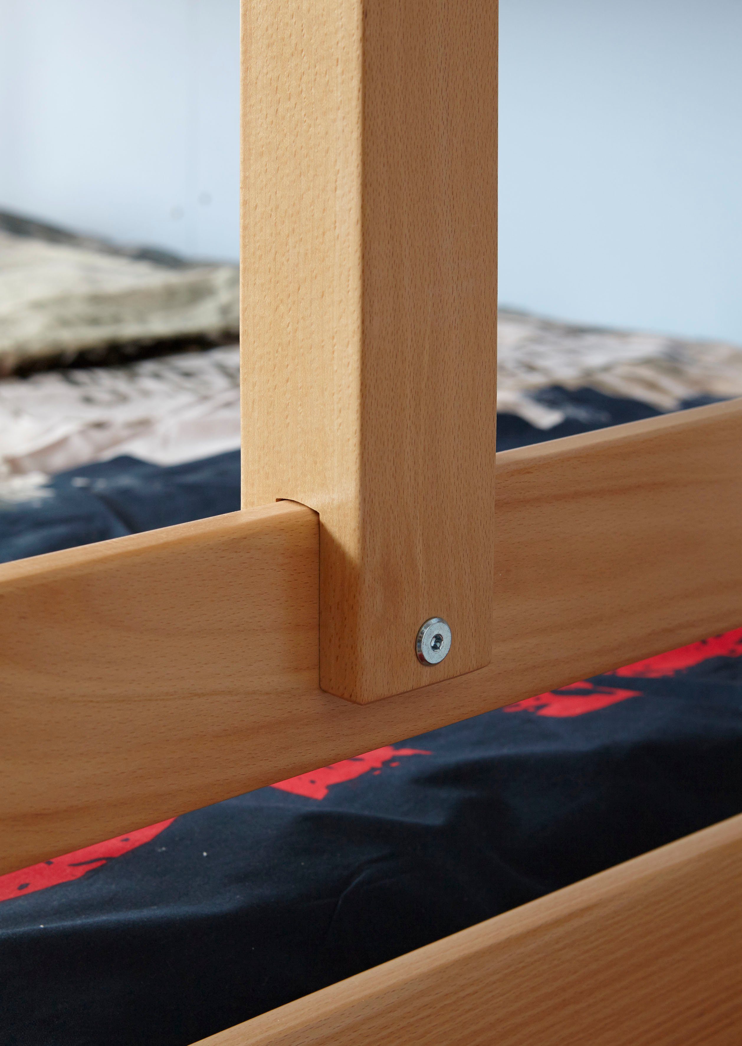 Ticaa Stapelbed Maxim met rolbodem, beuken