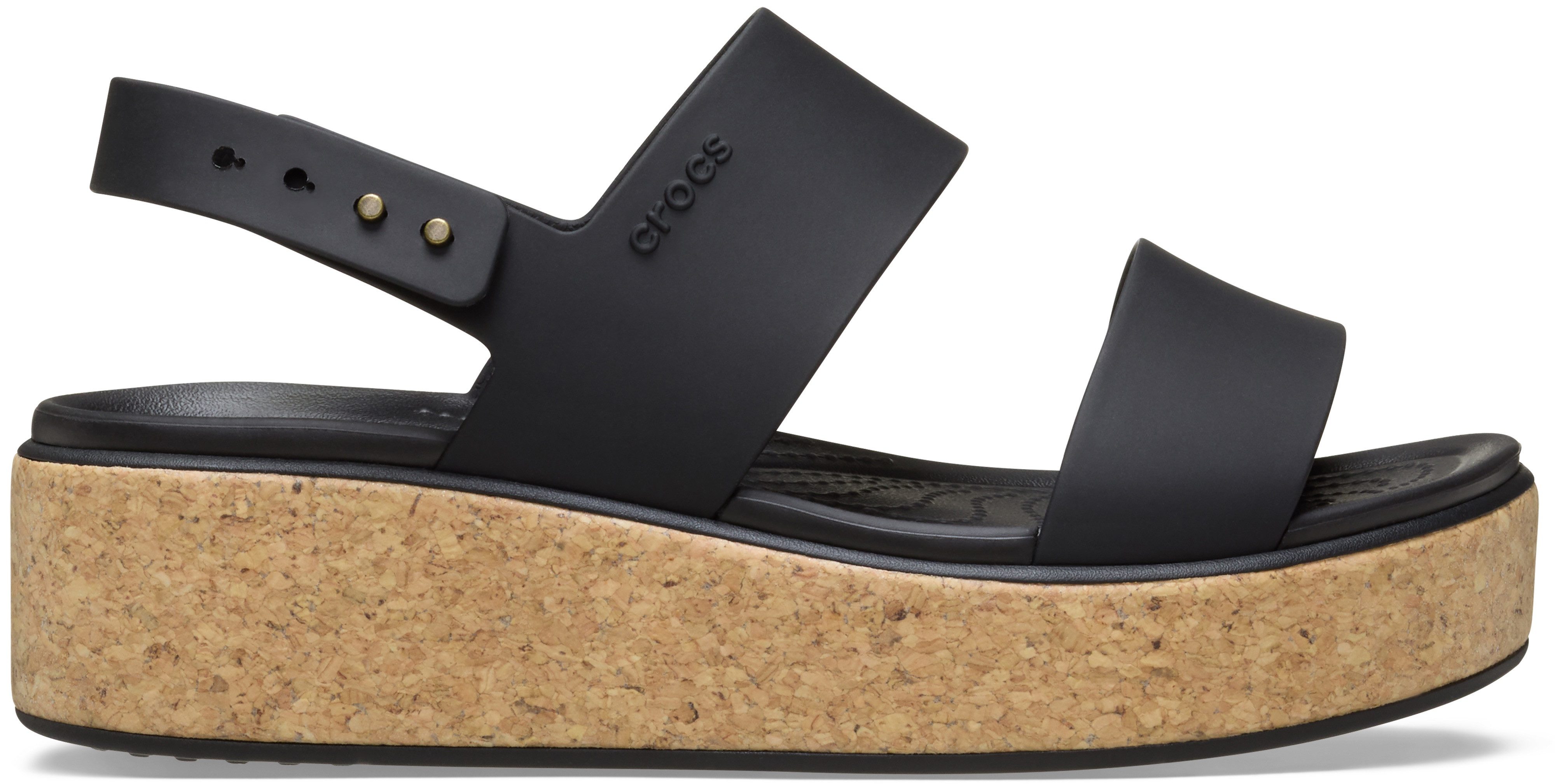 Crocs Sleehaksandaaltjes Brooklyn Cork Low Wedge