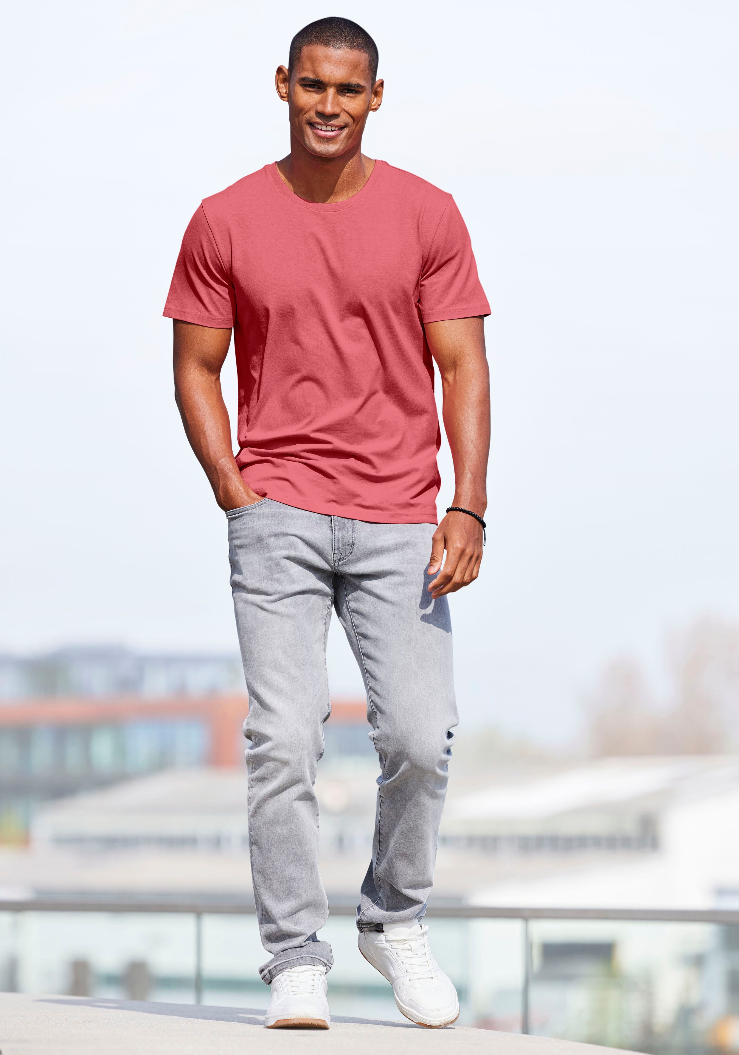 AUTHENTIC LE JOGGER T-shirt Vrijetijdsshirt van 100% katoen (set, 2)