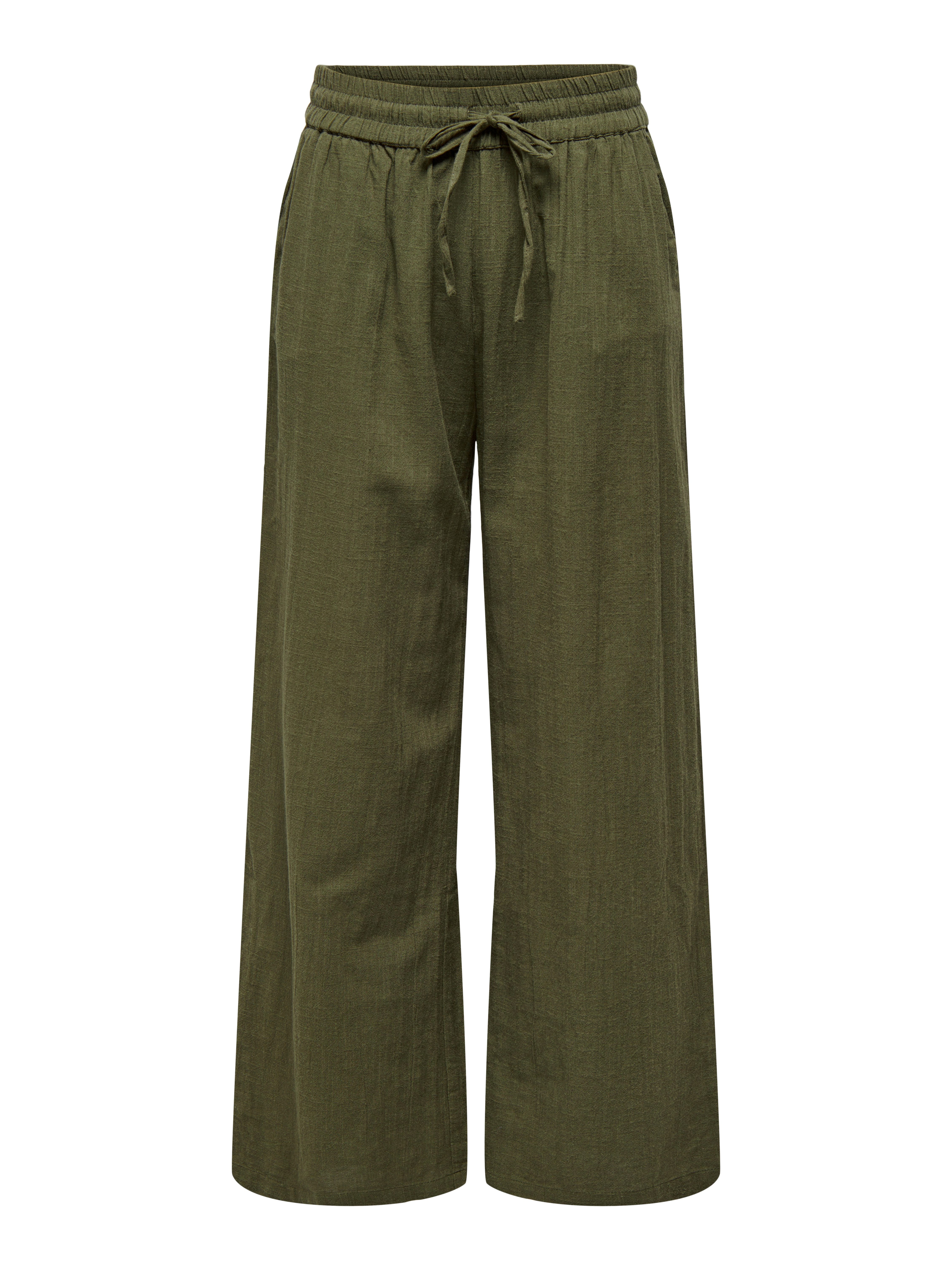 Only Comfortbroek ONLTIZANA COTTON LOOSE PANTS WVN