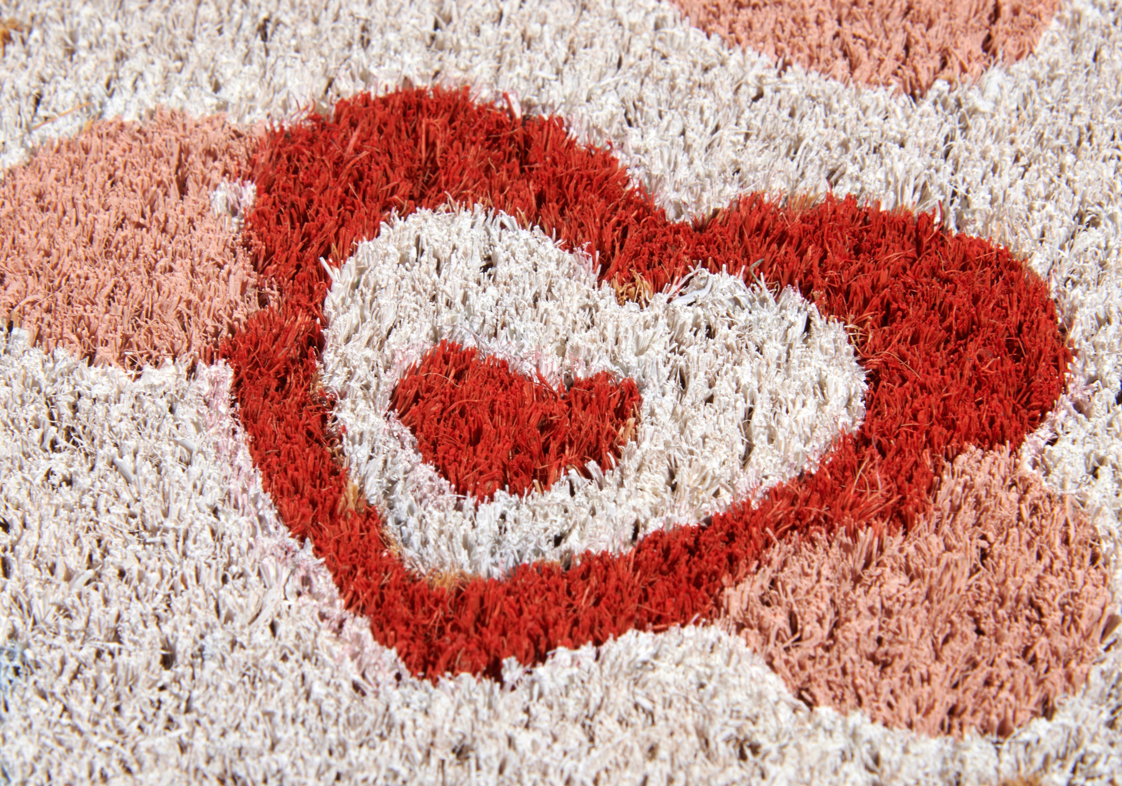 HANSE Home Mat Kokos Gnome Heart, deurmat Vuilafstotende mat, antislip, buiten, kerst, kokosmat, dwerg