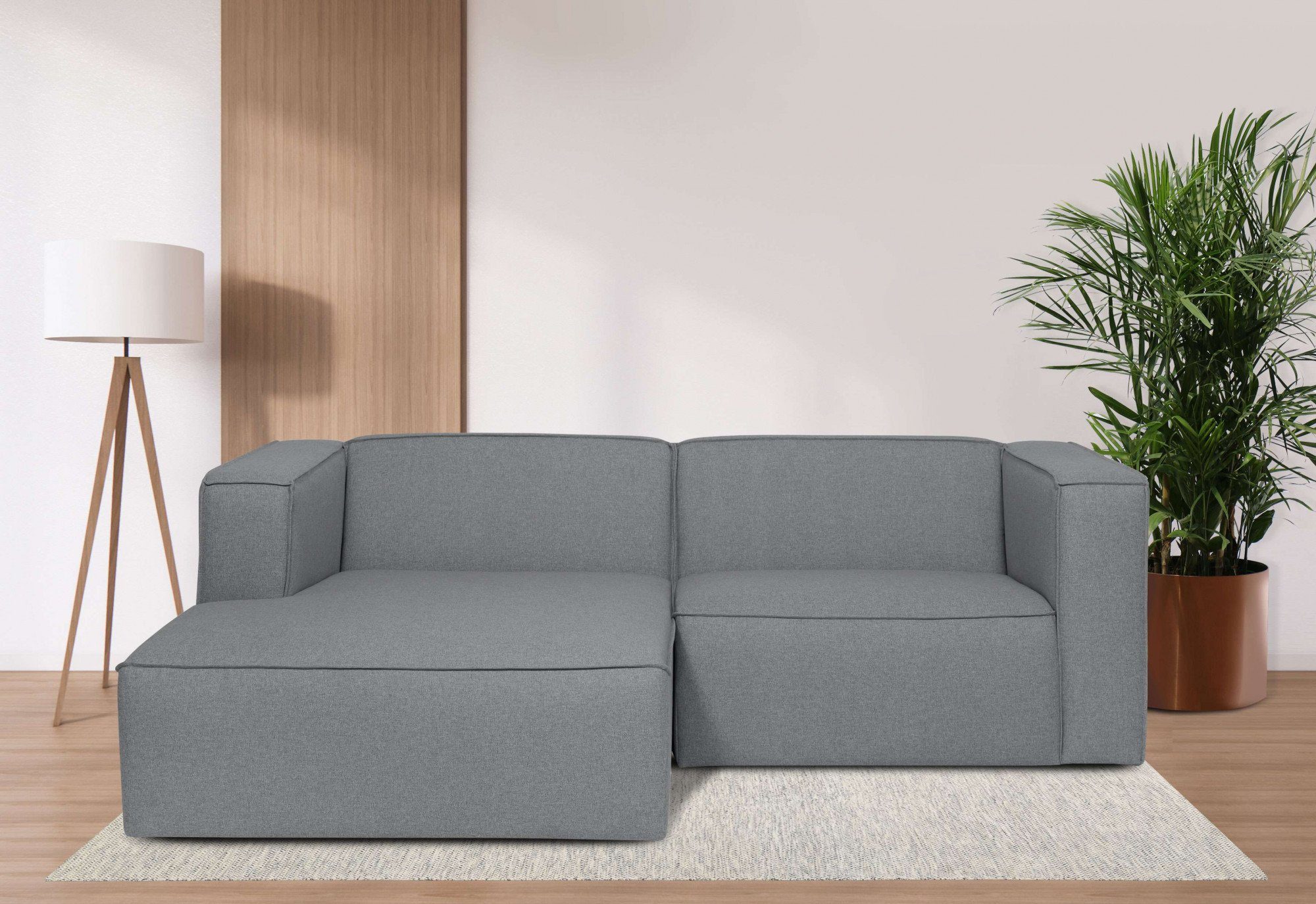 andas Hoekbank Dalby, L-model, extra diepe zitting, met biesnaad, aangenaam zitcomfort