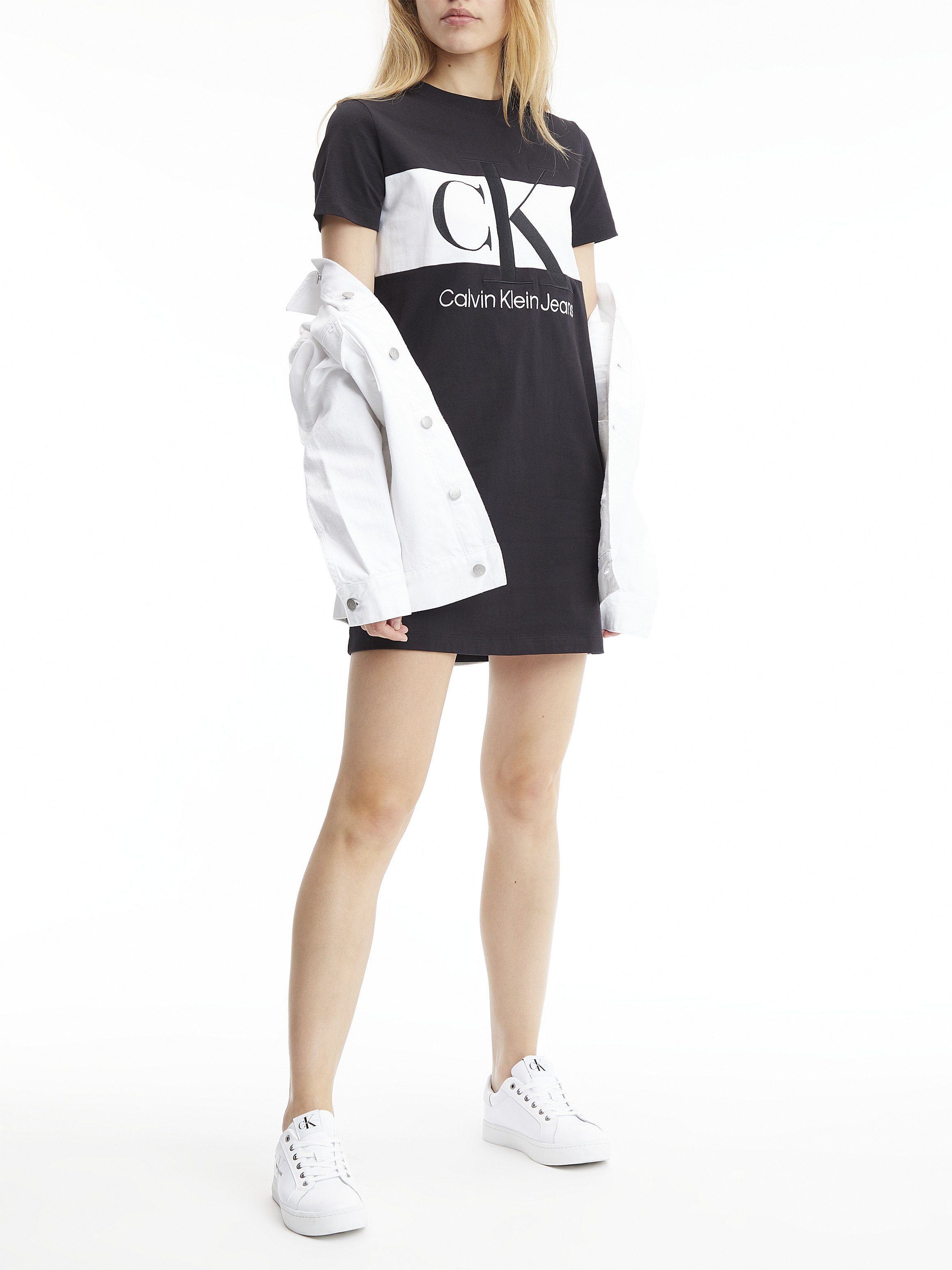 Calvin Klein Shirtjurk BLOCKING T-SHIRT DRESS
