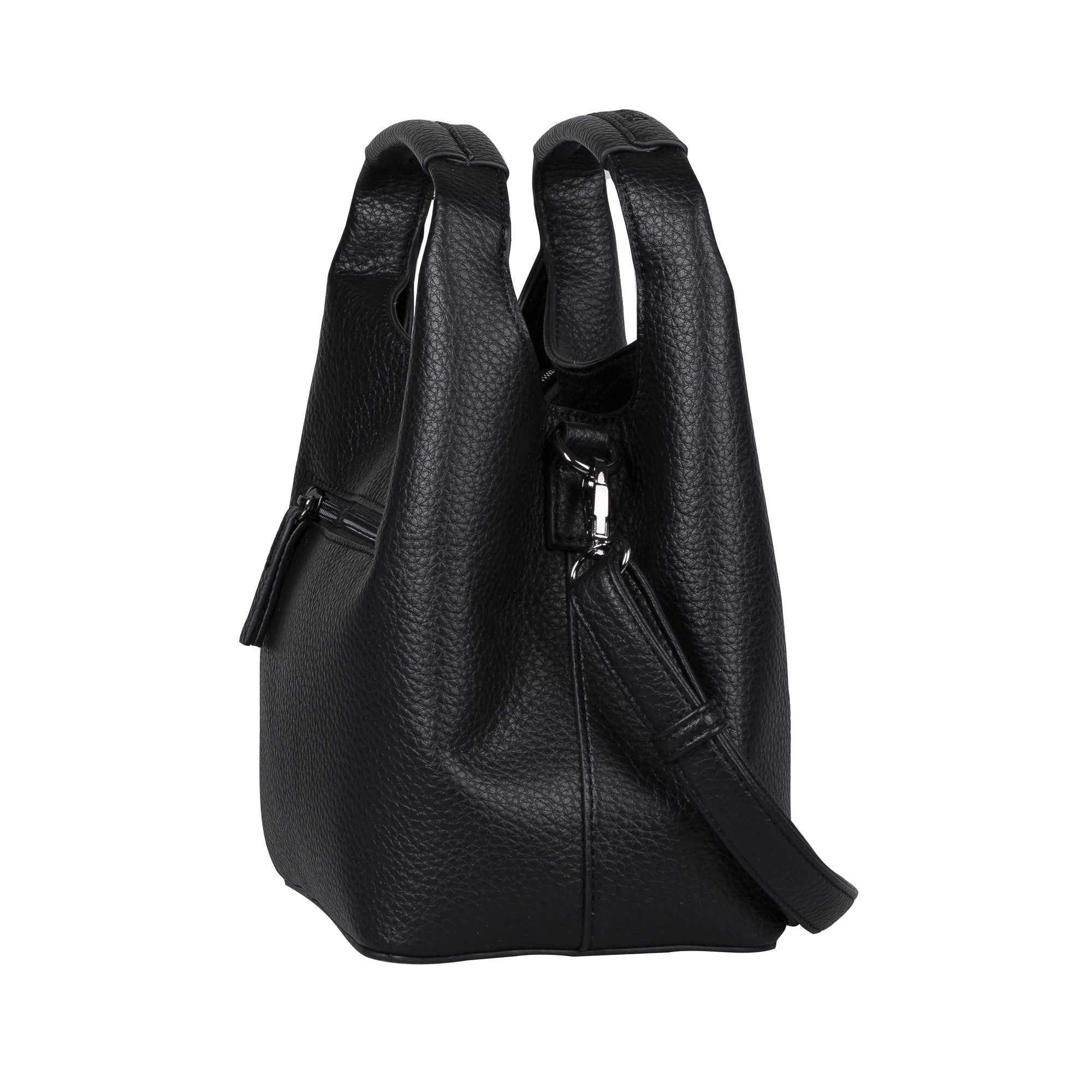 Tom Tailor Denim Hobo-tas Luara van nerf imitatieleer in actuele trendkleuren