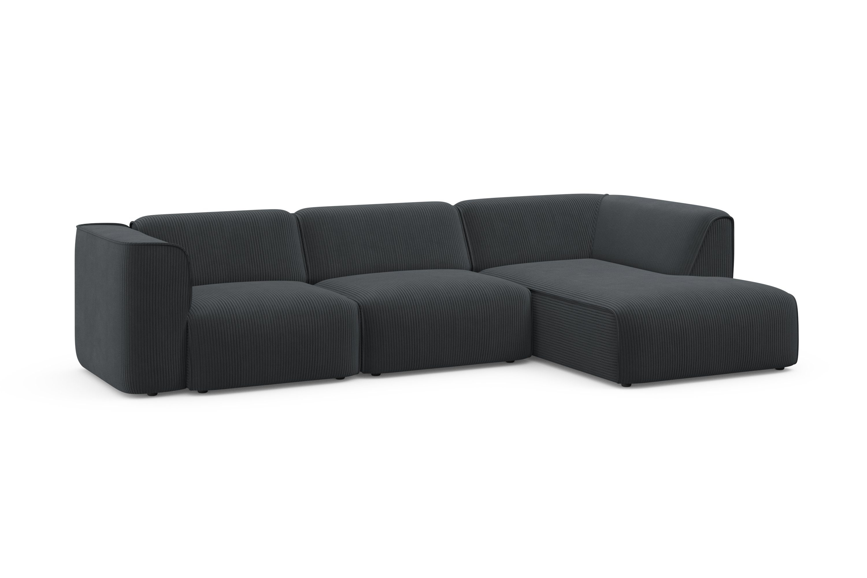 RAUM.ID Hoekbank Merid L-vorm, altijd uitbreidbaar met modules, B/D/H: 295/162/70 cm