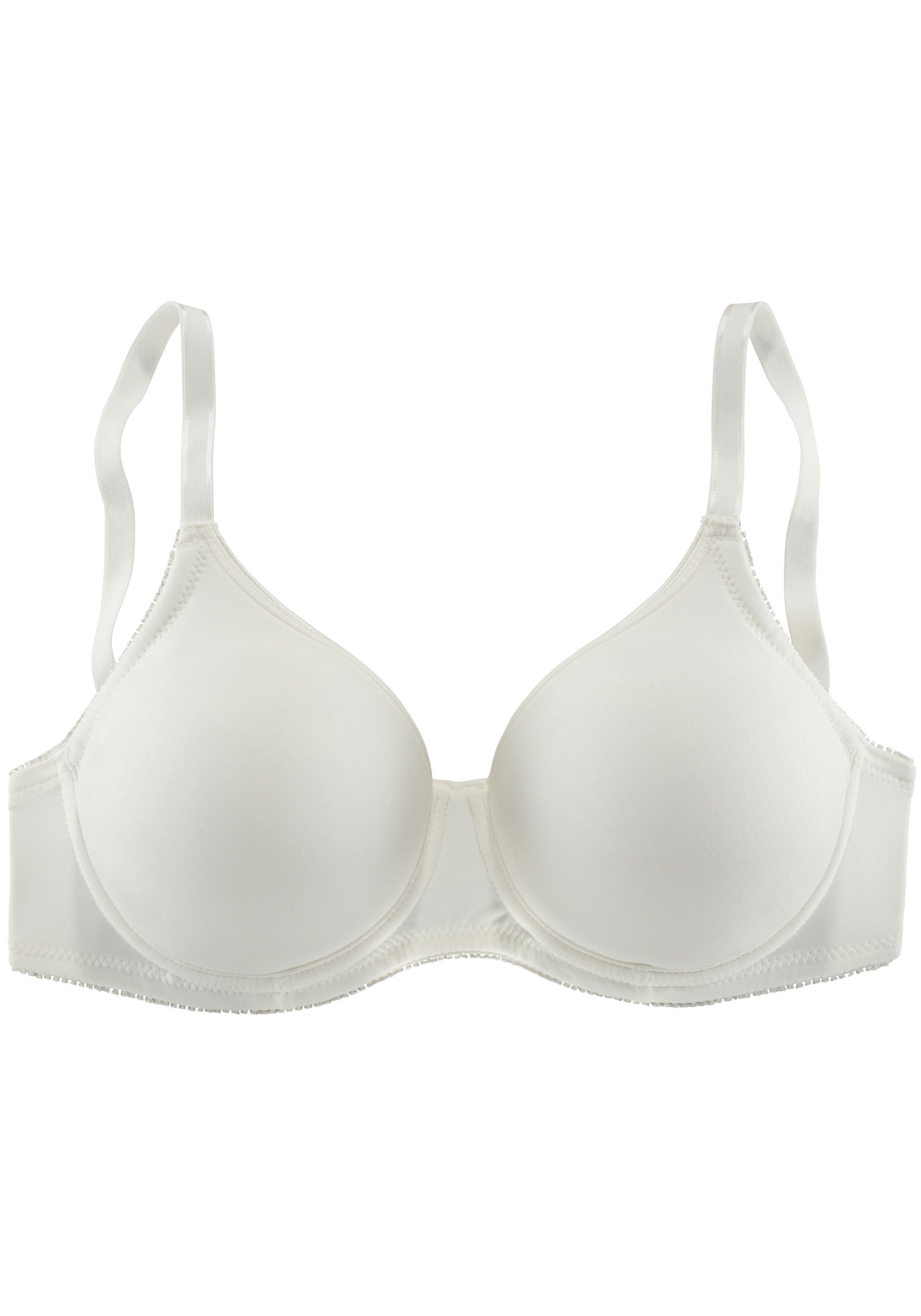 Lascana T-shirt-bh Perfect basic met beugel, zonder cups, basic dessous