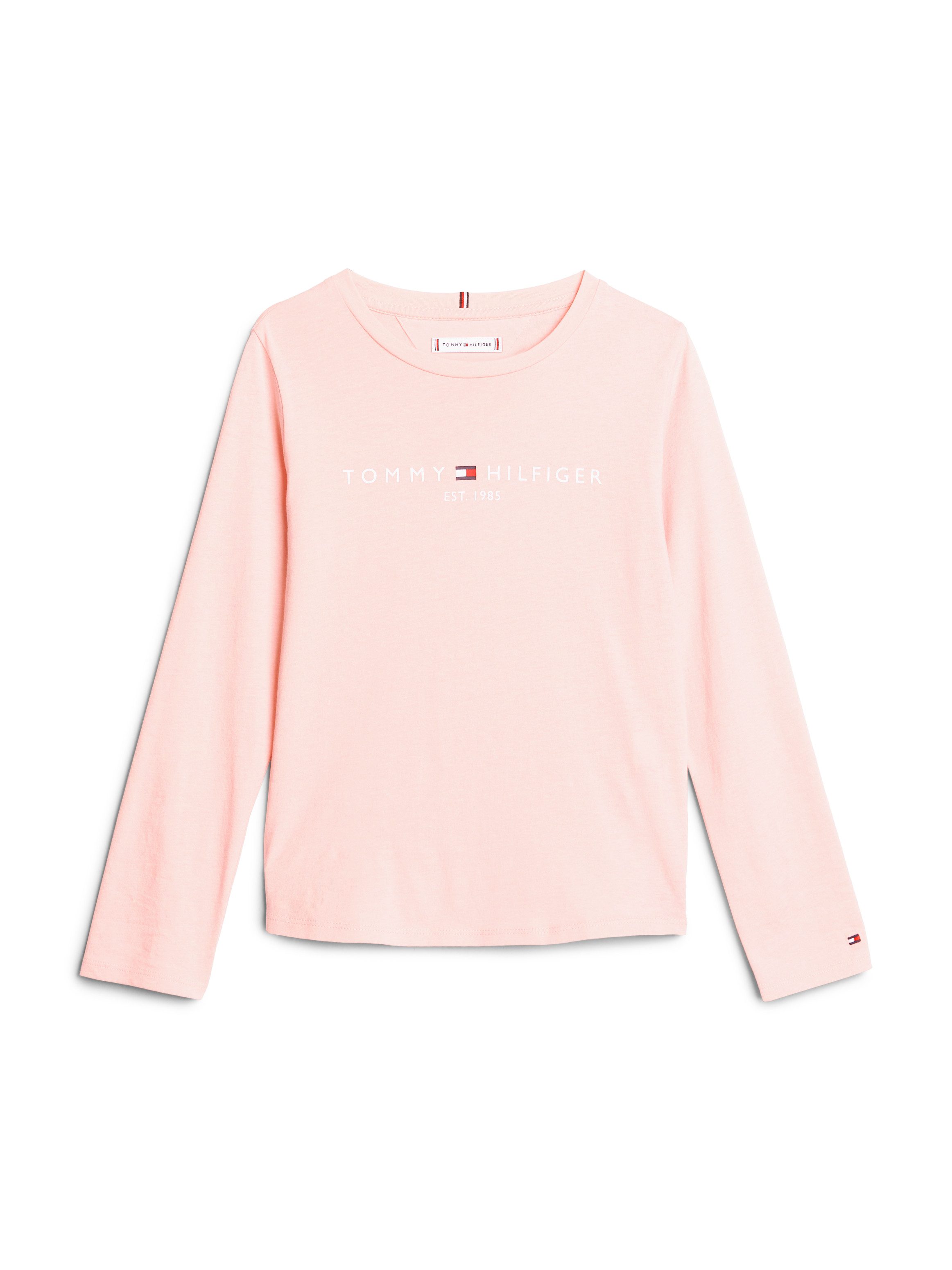 Tommy Hilfiger Shirt met lange mouwen ESSENTIAL TEE L/S met tommy hilfiger-logo-opschrift