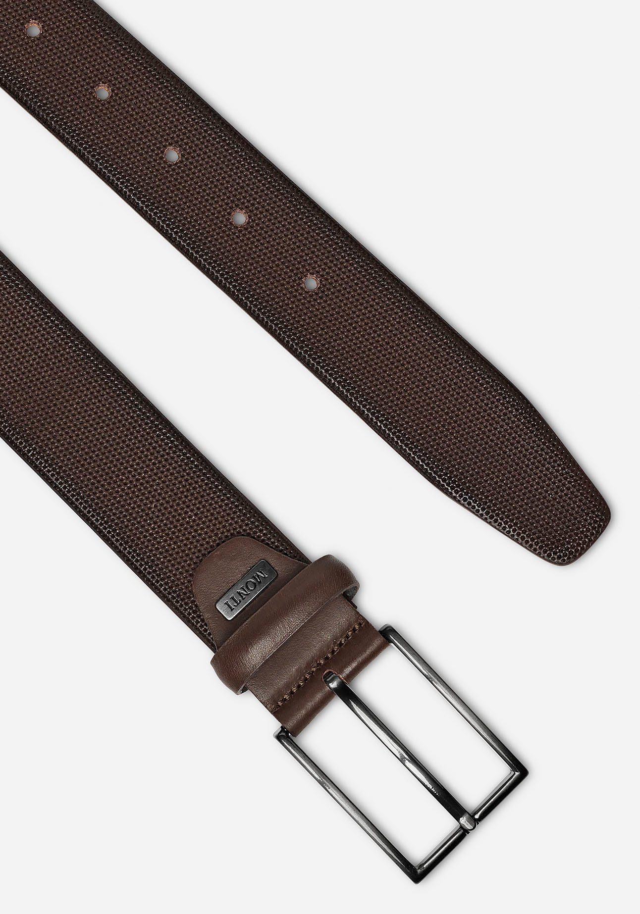 MONTI Leren riem Paris 3,5 cm breed, edel leer, klassiek-business, inkortbaar