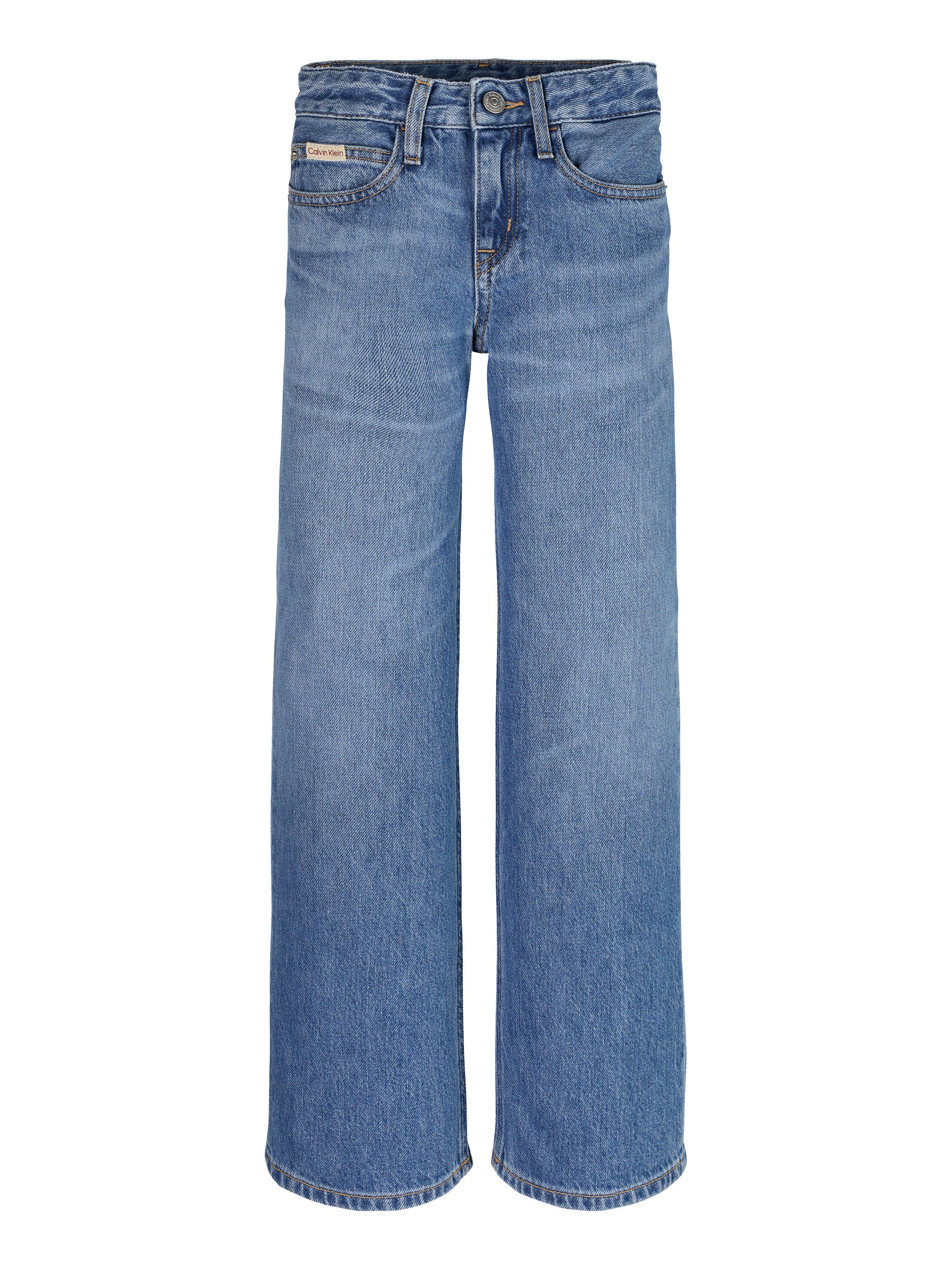 Calvin Klein Wijde jeans WIDE LEG RELAXED LW SOFT BLUE