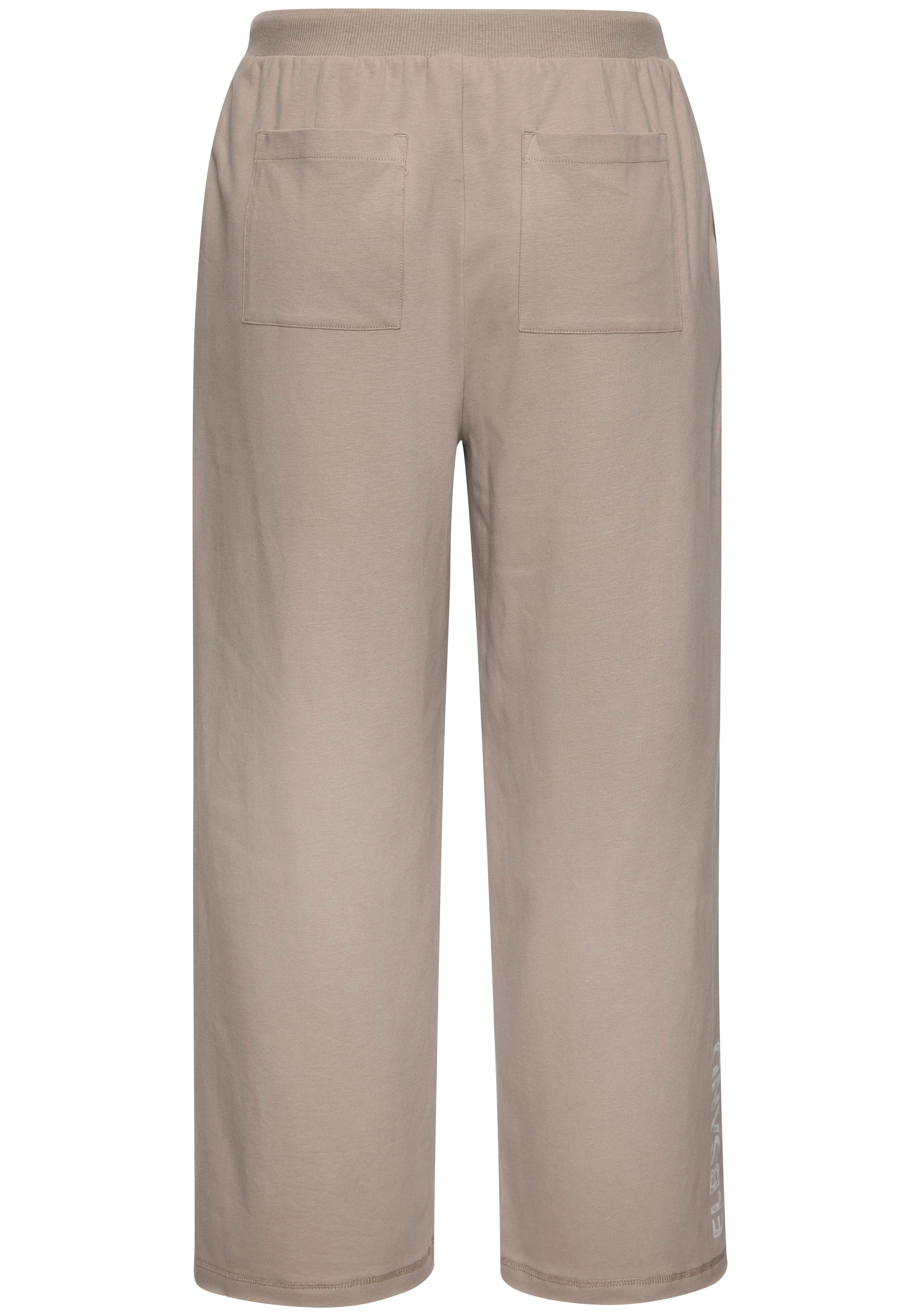 Elbsand 7/8 broek van sweatstof met een brede pijp