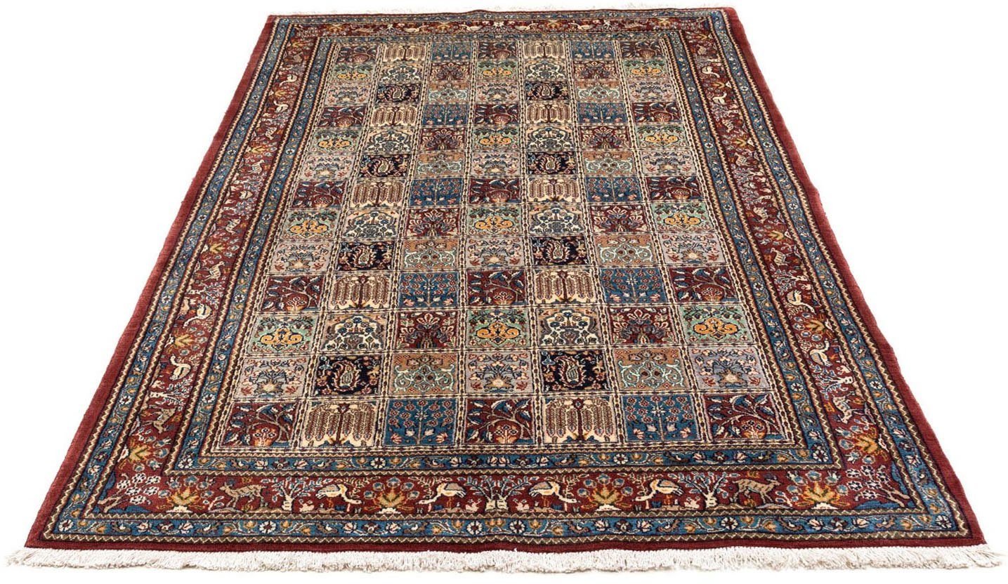 morgenland Wollen kleed Moud medaillon beige 196 x 147 cm Uniek exemplaar met certificaat