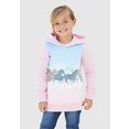 kidsworld lang sweatshirt met paardenprint roze