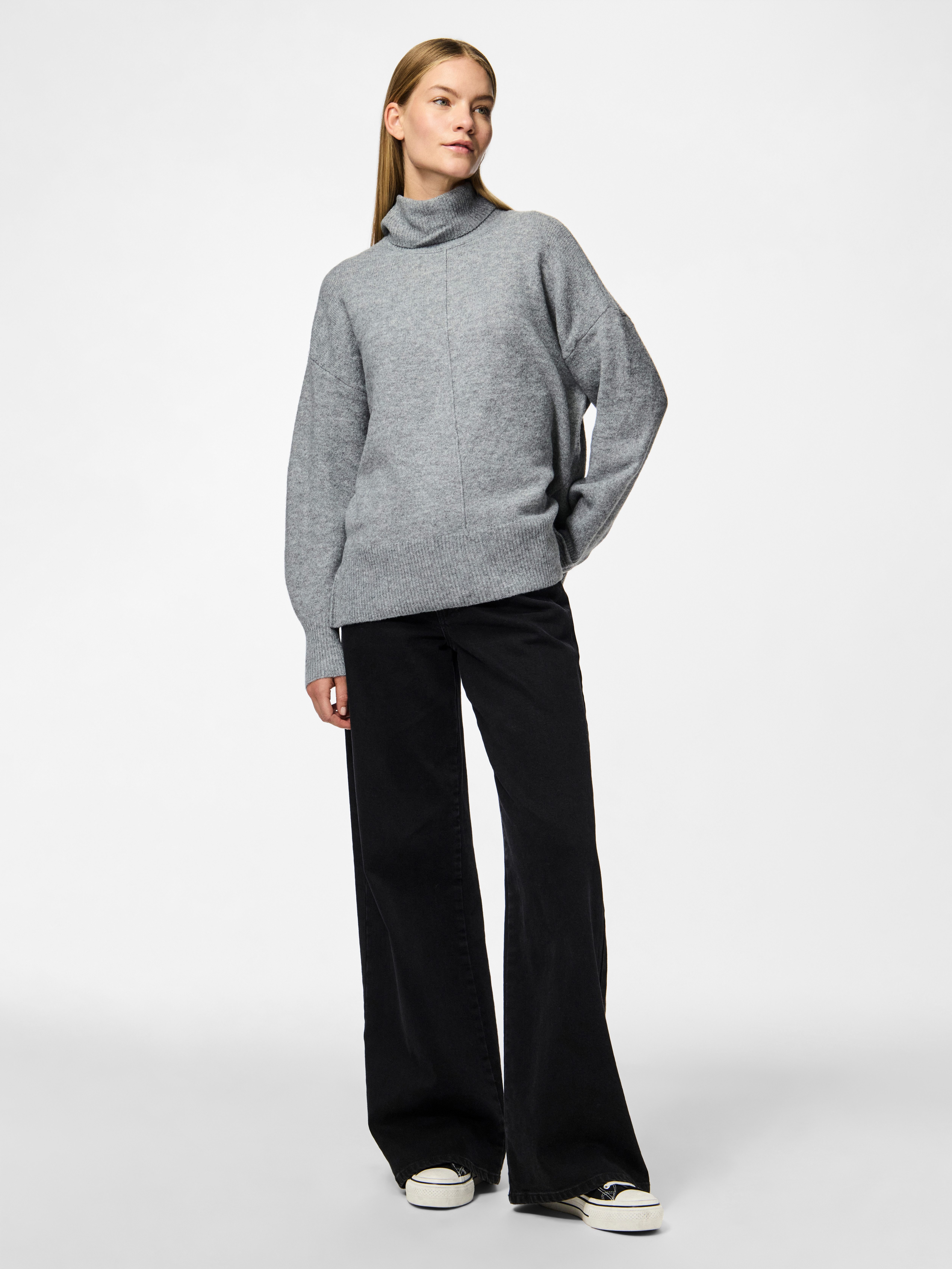 pieces Coltrui PCMALOU LS ROLLNECK KNIT NOOS BC