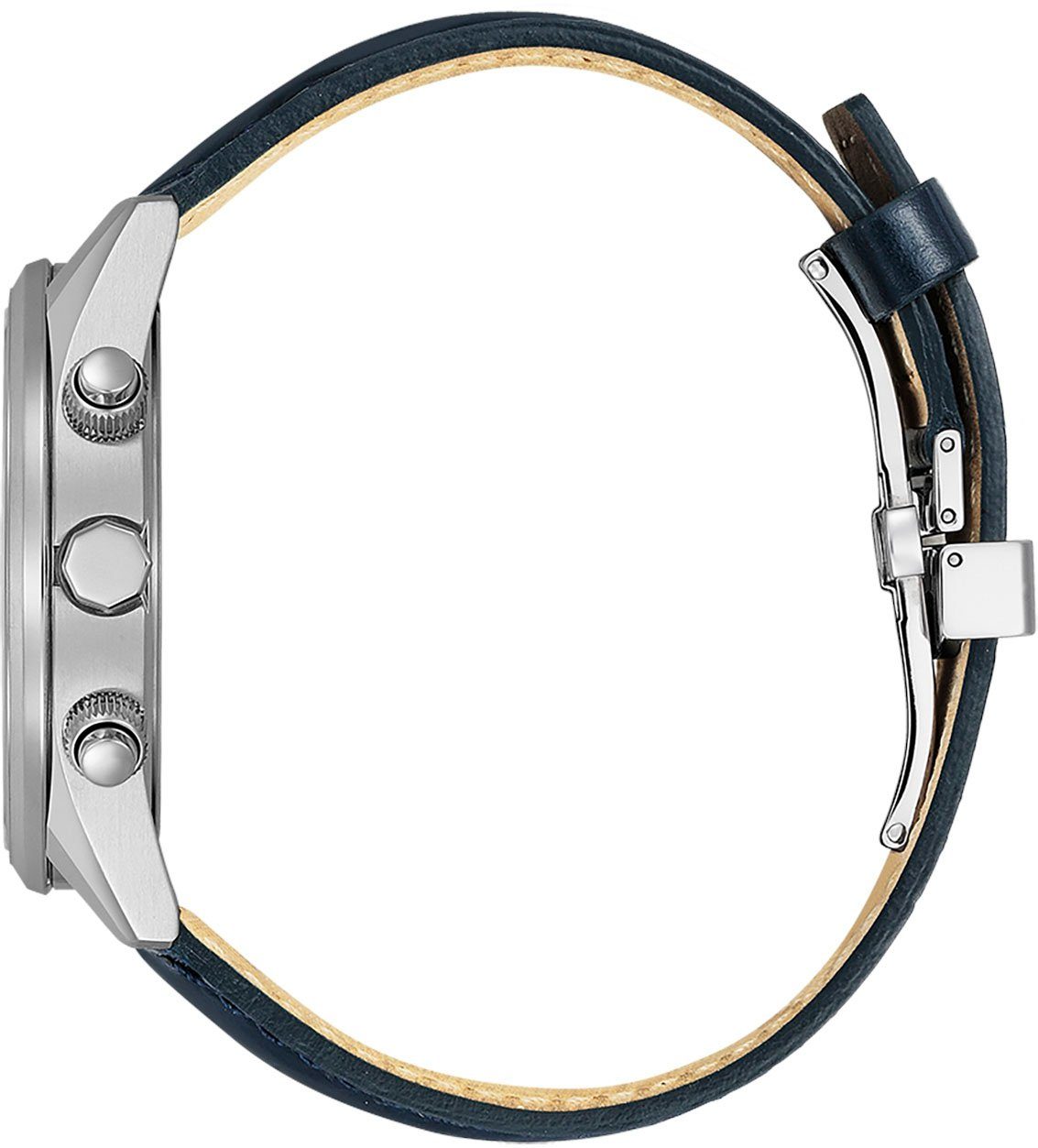 Citizen Multifunctioneel radiografisch horloge Polshorloge, herenhorloge, solar, leren band, saffierglas, datum