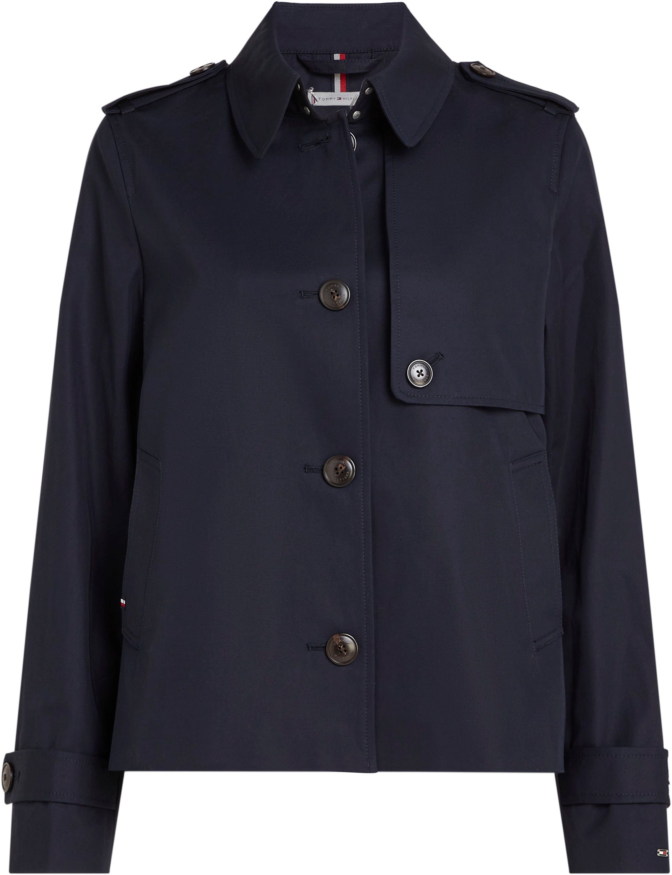 Tommy Hilfiger Kort jack COTTON SB SHORT TRENCH met typische trenchdetails