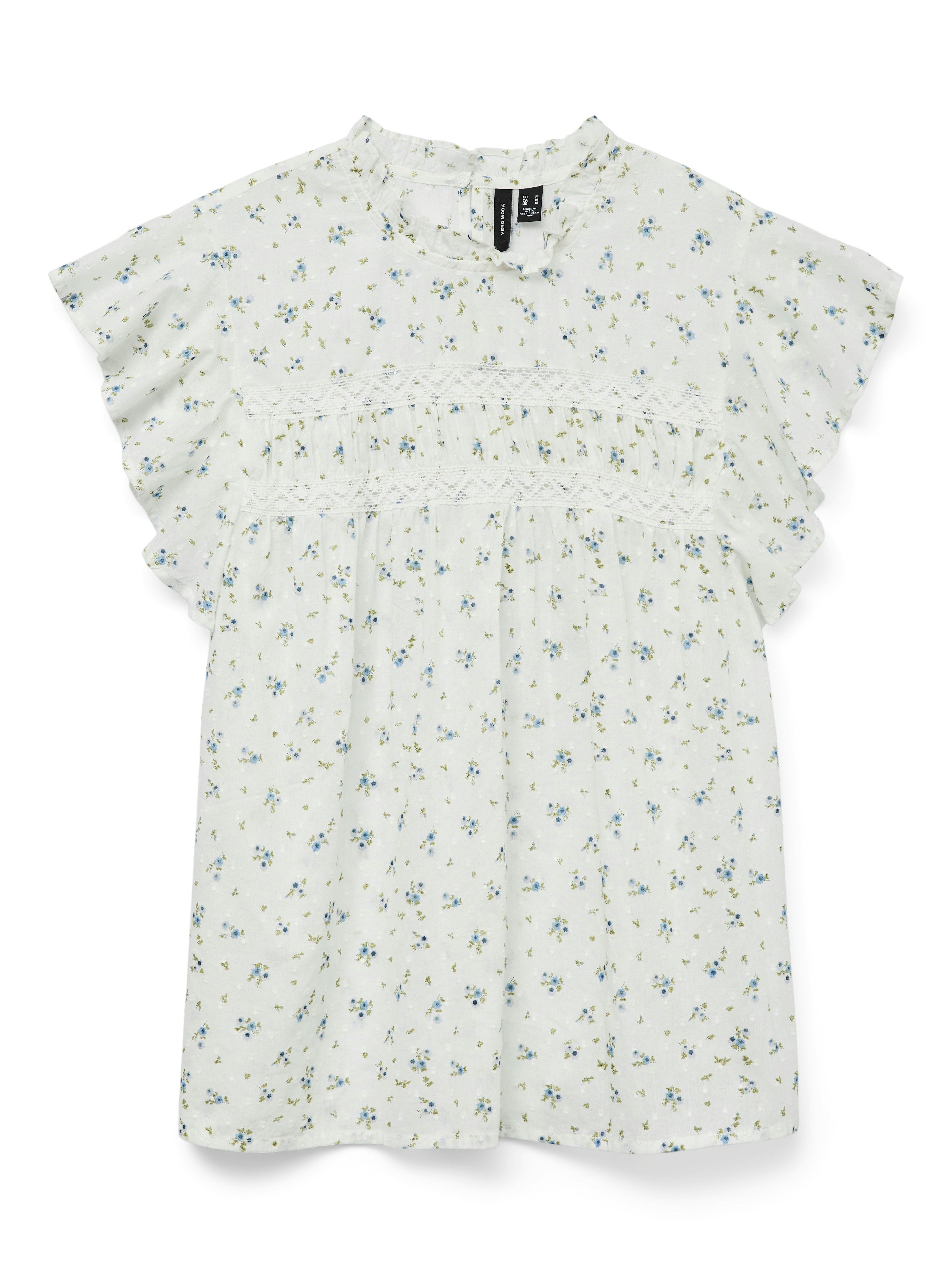 Vero Moda Shirt VMTRINE SL LACE TOP WVN NOOS