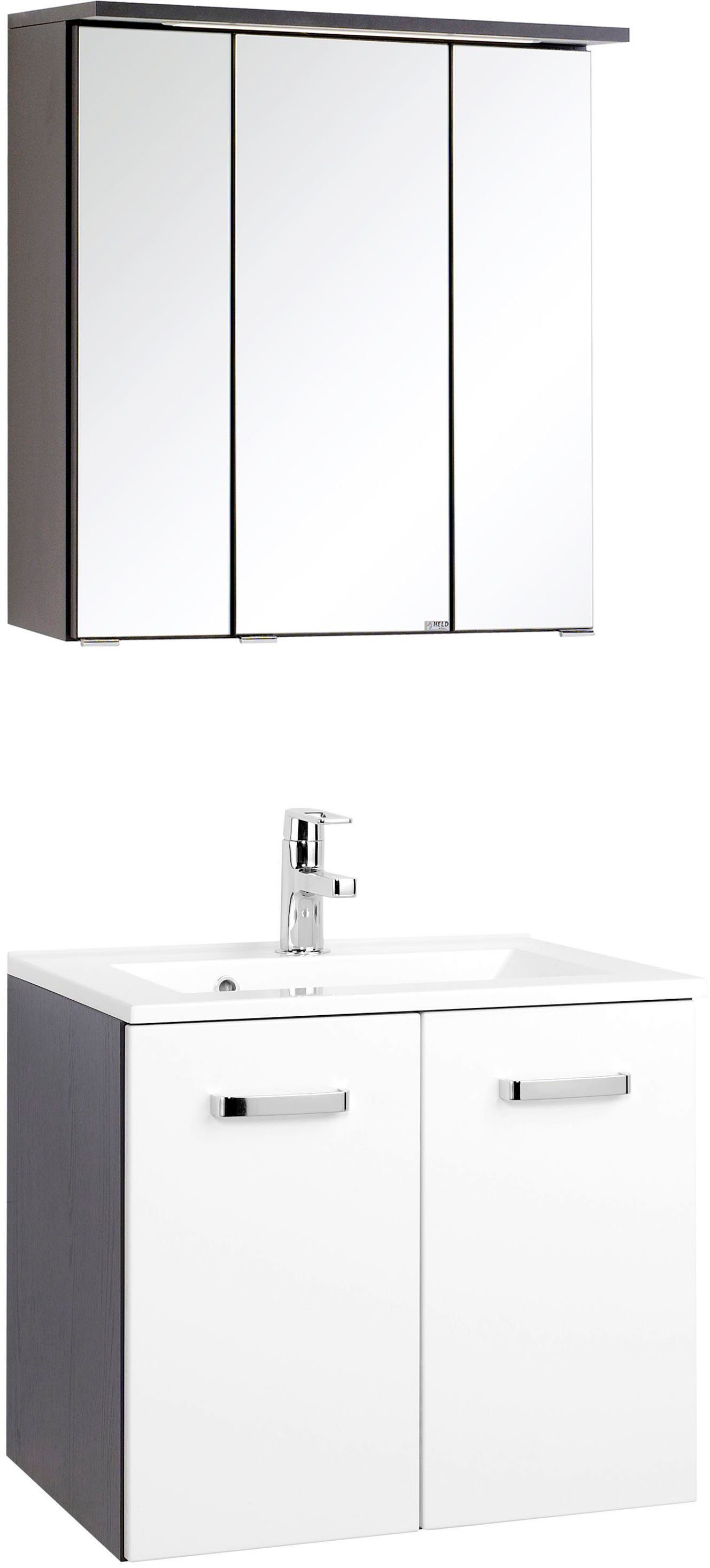 welltime Badkamerserie Ravenna Breedte 60 cm (2-delig) badmeubelsets wit