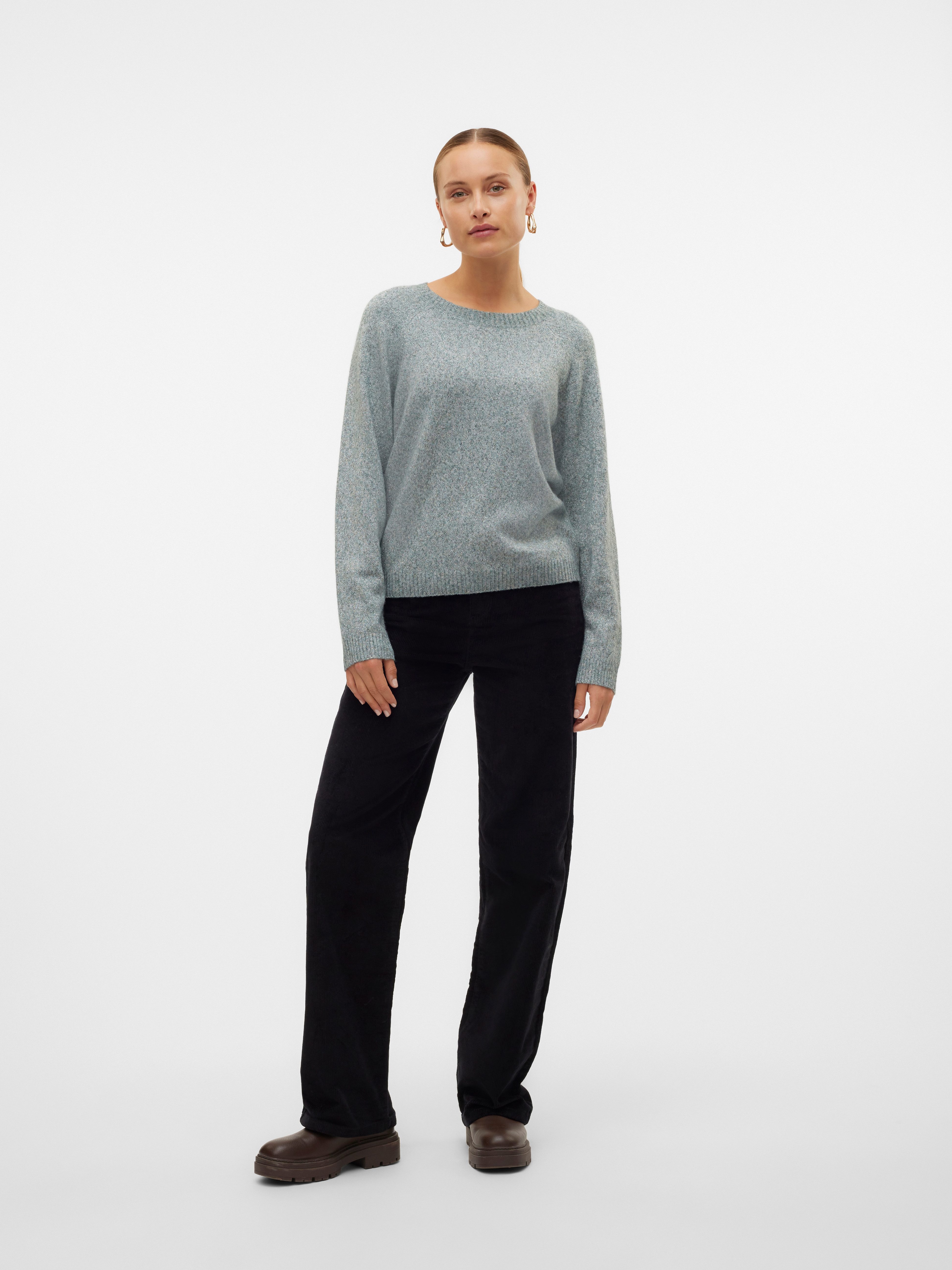 Vero Moda Trui met ronde hals VMDOFFYSHINE LS O-NECK BLOUSE REP NOOS