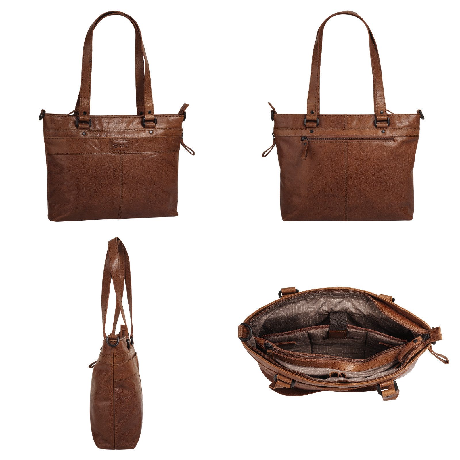 Spikes & Sparrow Shopper echt leder