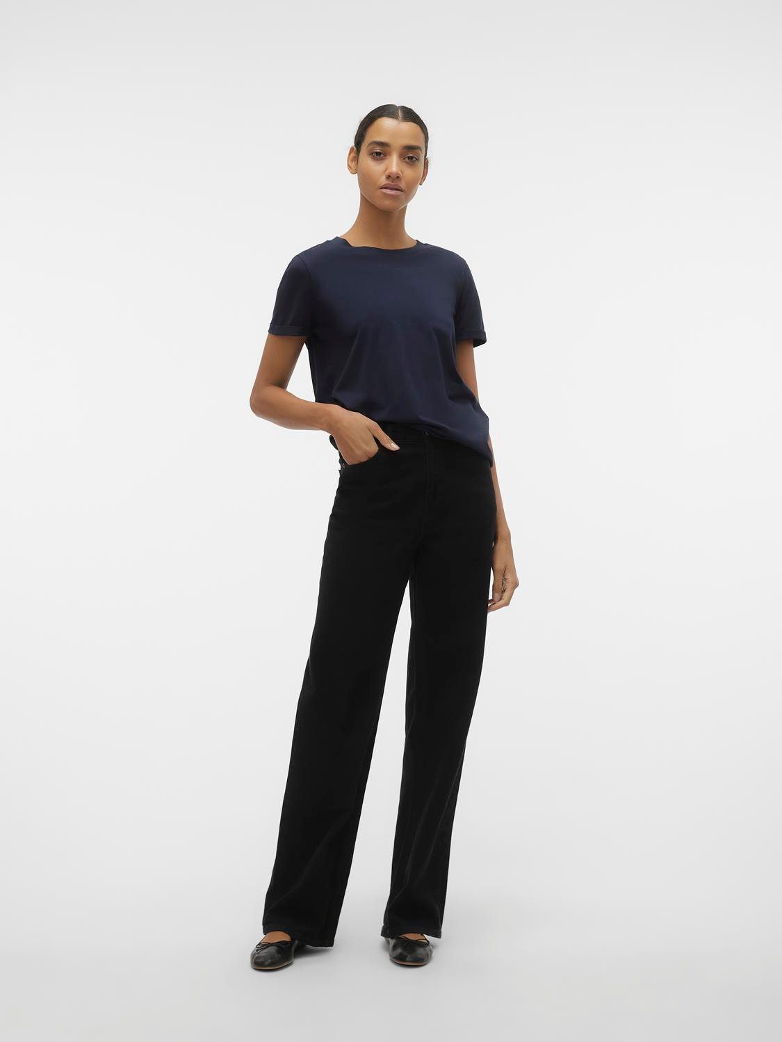 Vero Moda Shirt met korte mouwen VMPAULA S/S T-SHIRT NOOS
