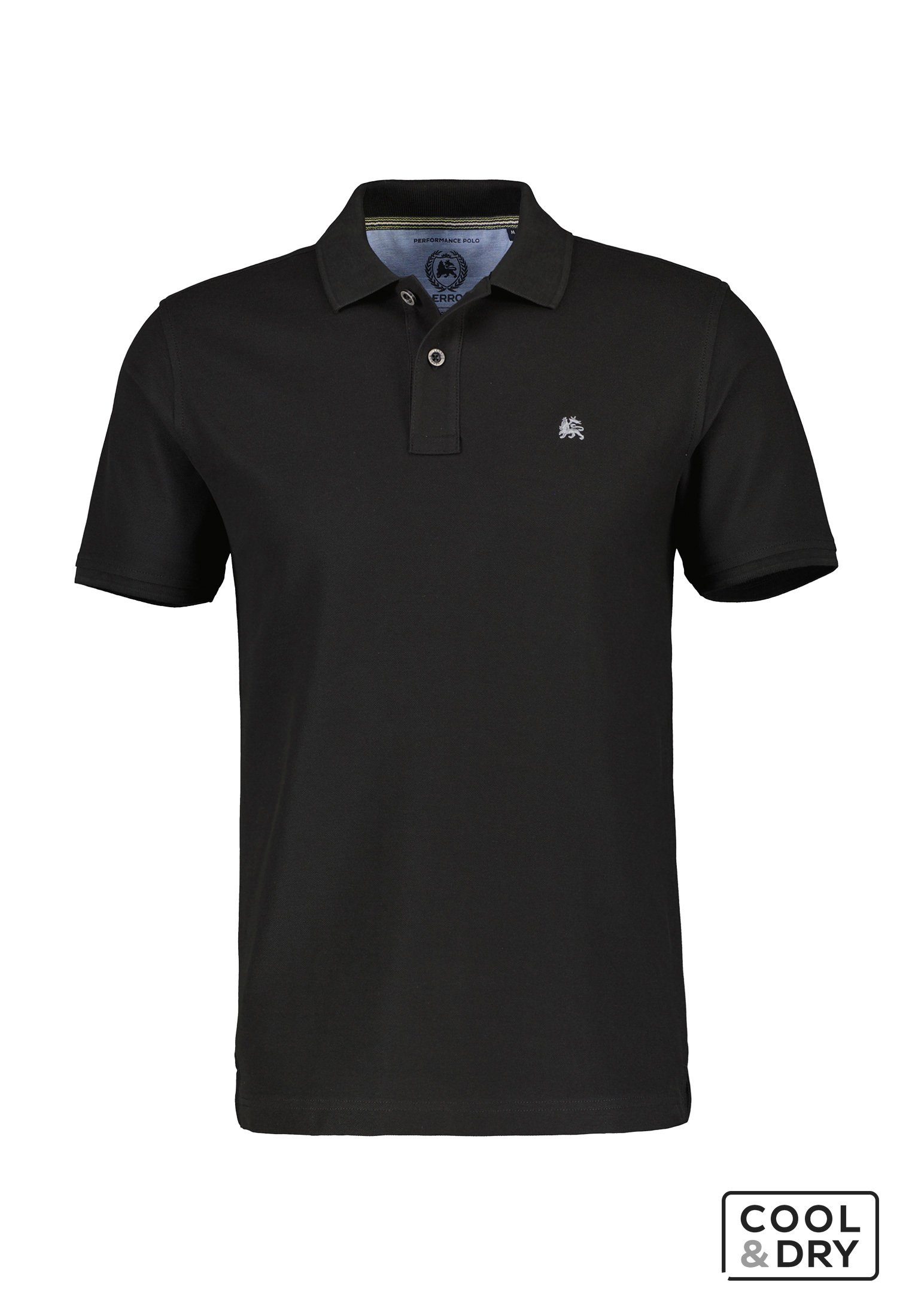 Lerros Poloshirt LERROS klassieke polostijl in *Cool & Dry* piquékwaliteit