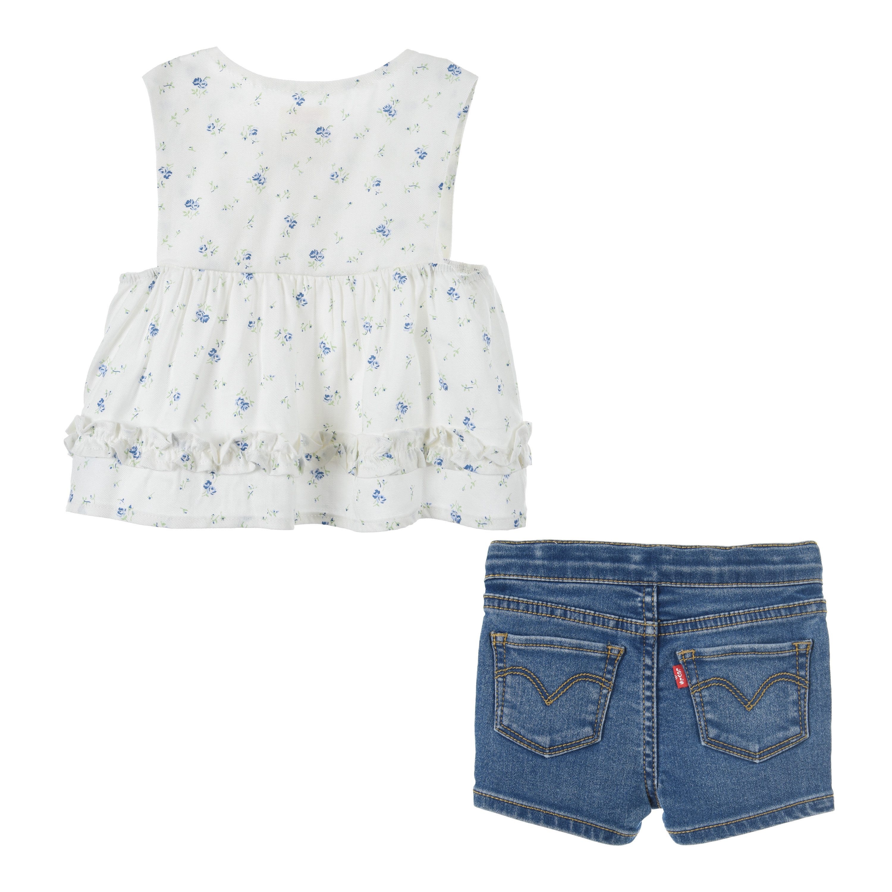 Levi's Kidswear Top & short met bloemetjesprint (set, 2-delig)