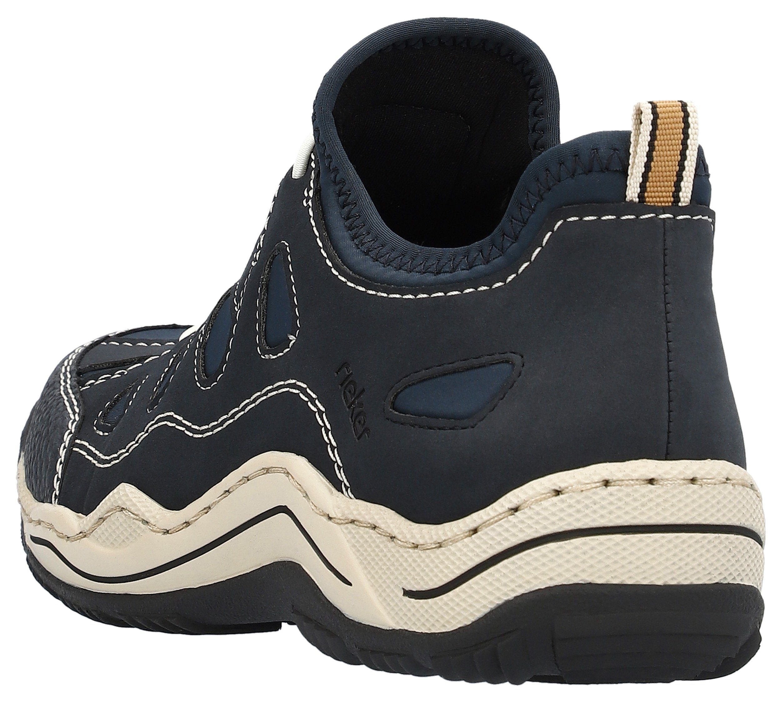 Rieker Slip-on sneakers Trekking Schoen, vrijetijdsschoen, Slipper met verwisselbaar voetbed
