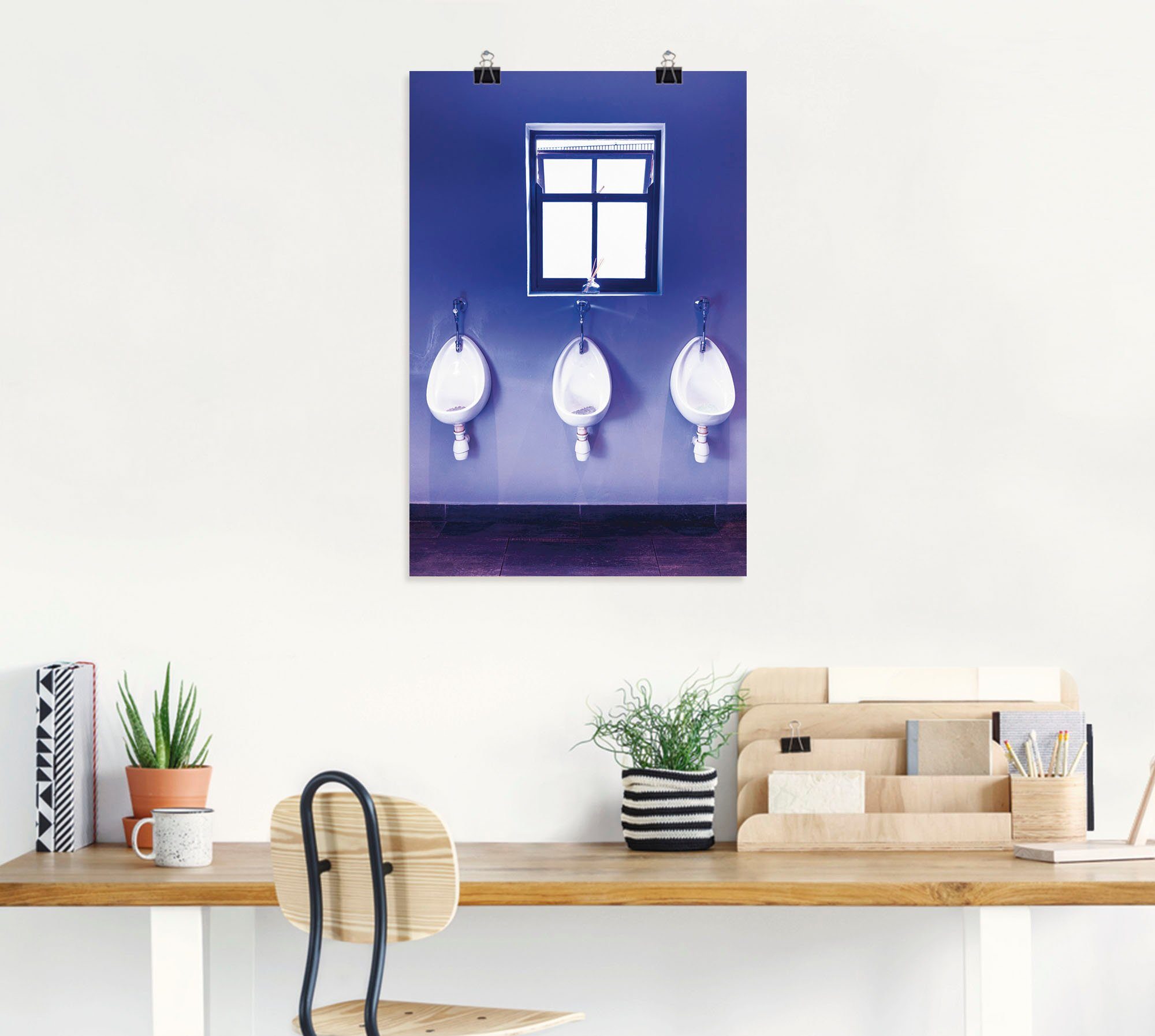 Artland Poster Toilet als artprint van aluminium, artprint op linnen, muursticker of poster in verschillende maten