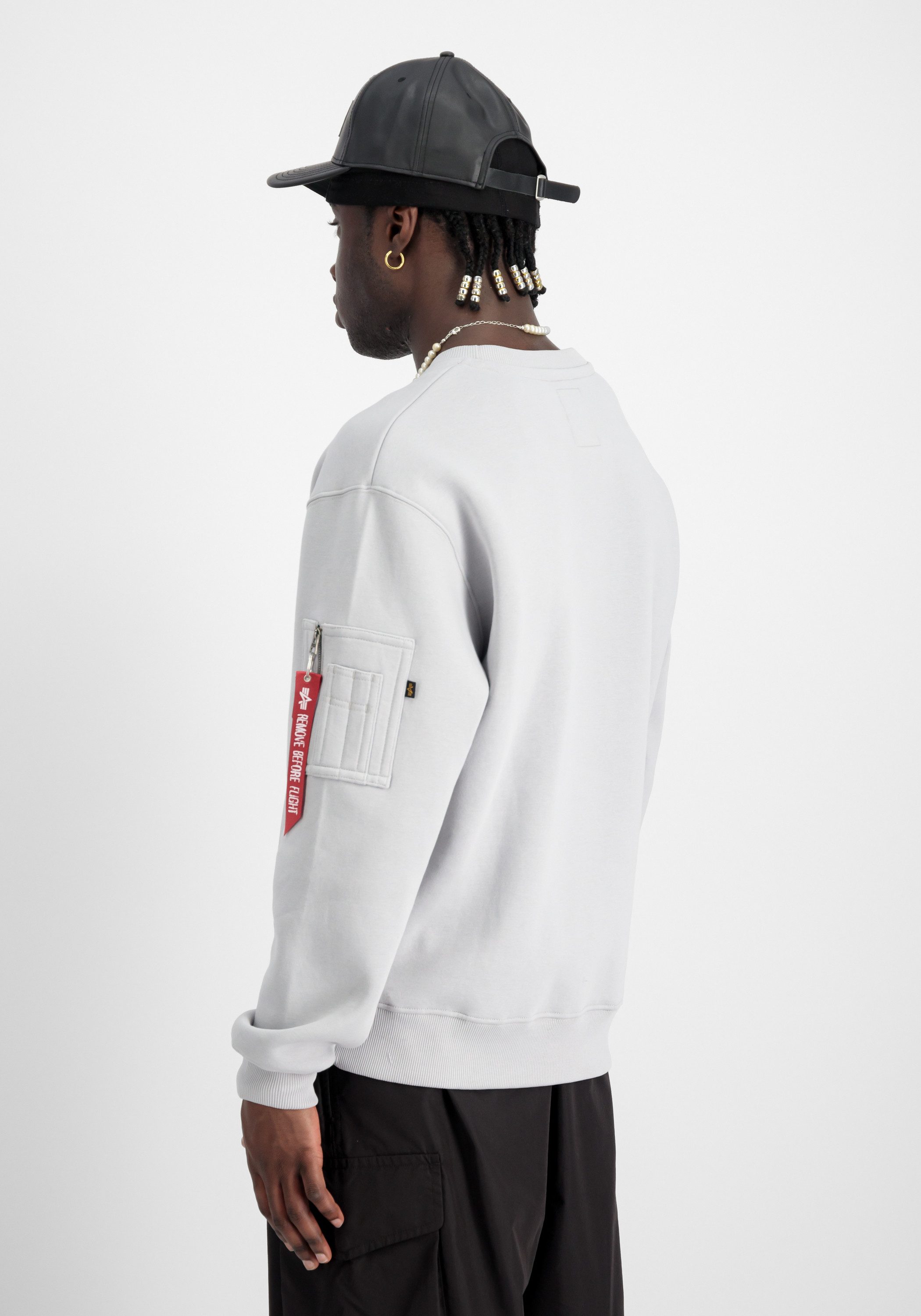Alpha Industries Sweater Satin Logo Sweatshirt