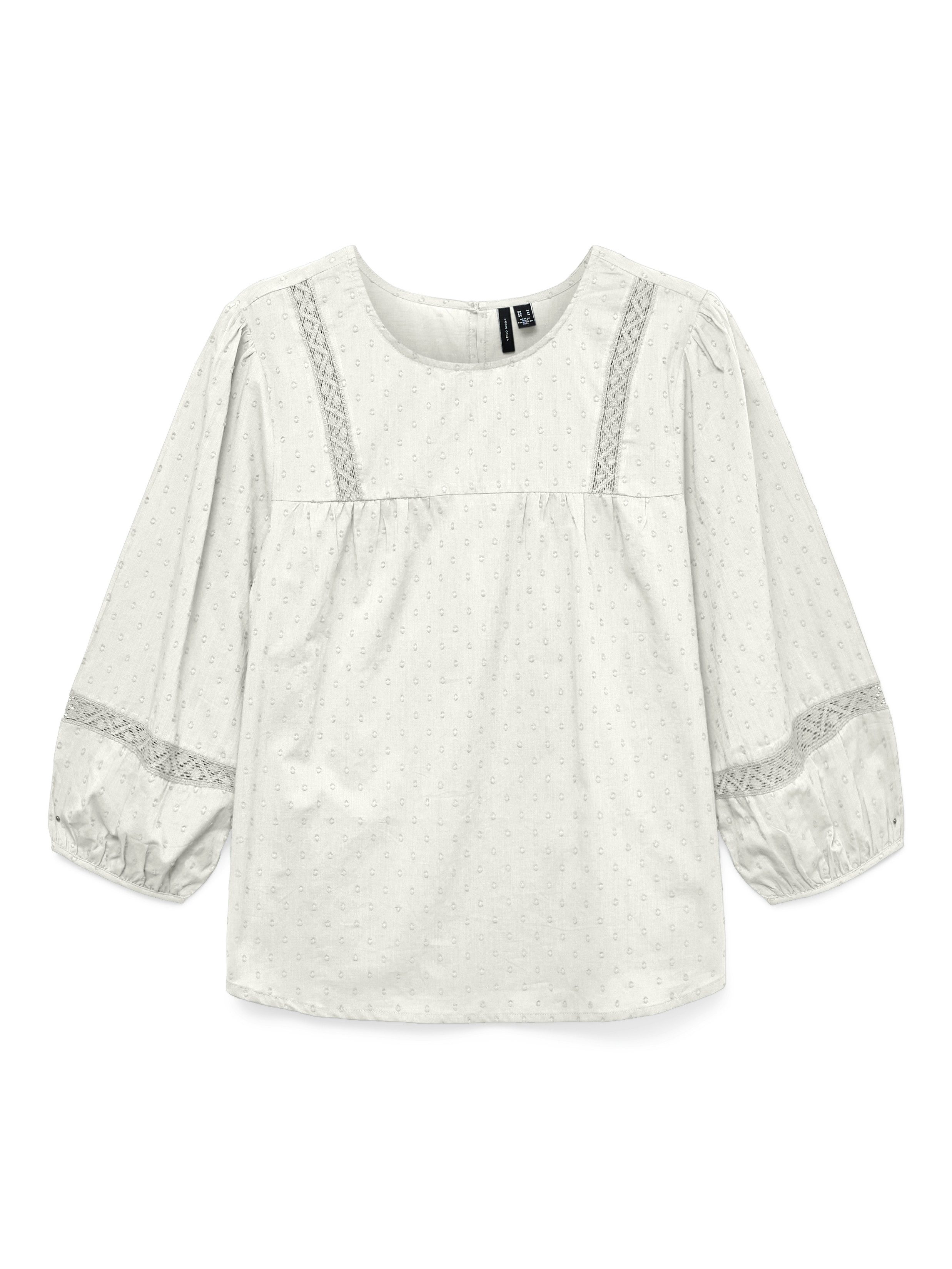 Vero Moda Blouse met lange mouwen VMTRINE 3/4 LACE TOP WVN GA NOOS