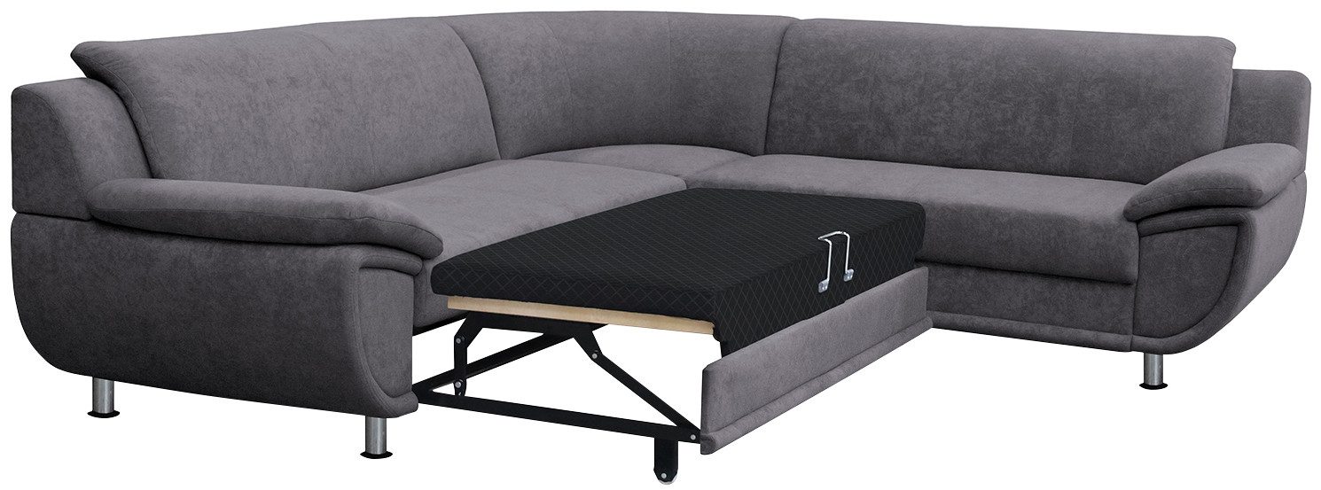 TRENDMANUFAKTUR Hoekbank Rondo optioneel met slaapfunctie, 267x247 cm (BxD), brede armleuningen