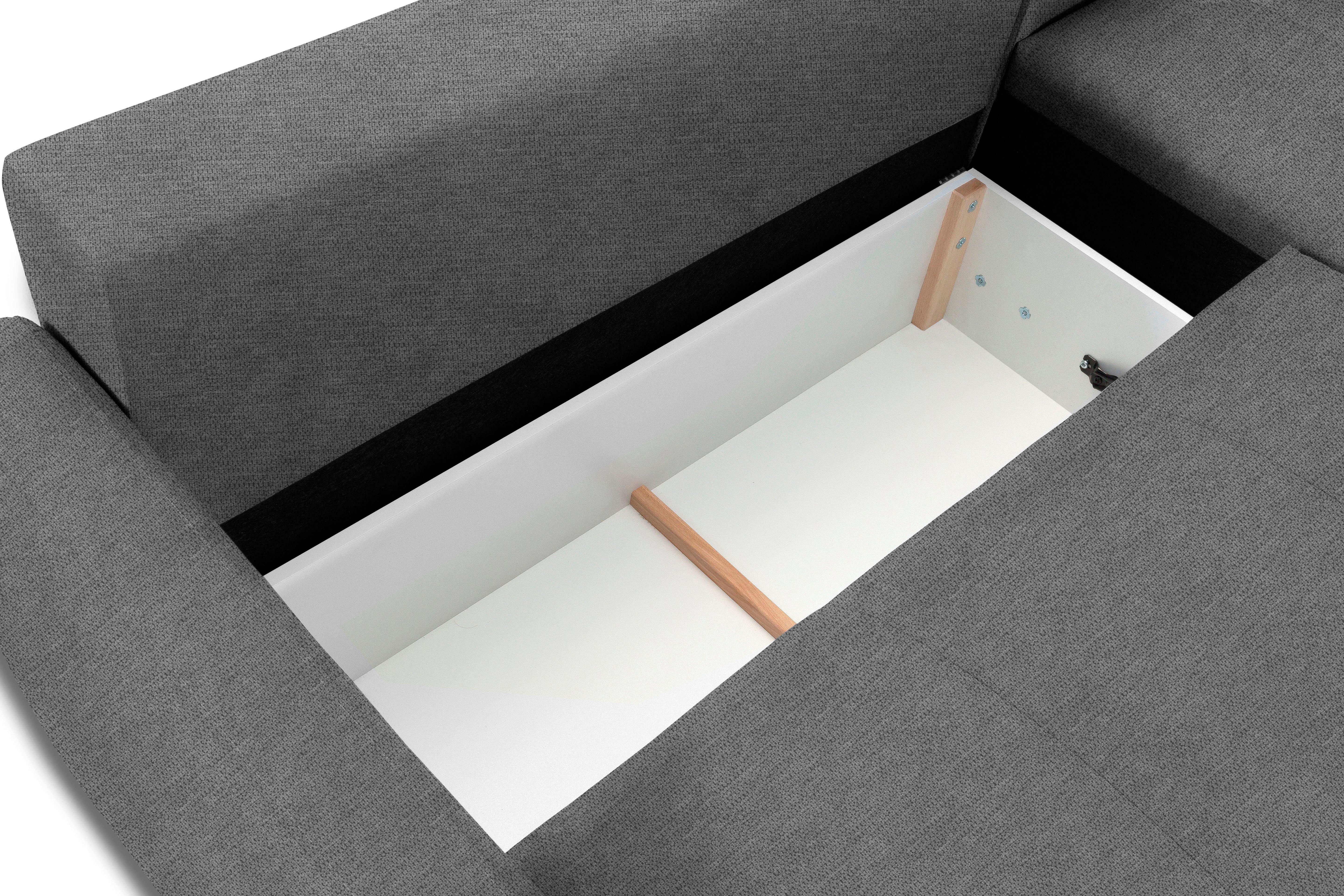 exxpo - sofa fashion Hoekbank Chester, boxspring pocketvering bekleding voor comfortabeler zitcomfort (2-delig)