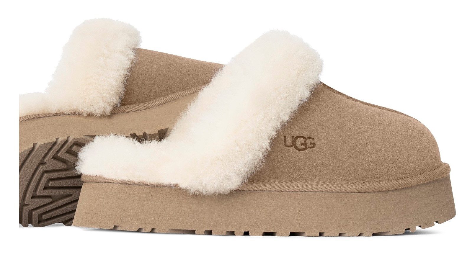 UGG Pantoffels DISQUETTE Huisslippers, huisschoen, klomp met trendy plateau