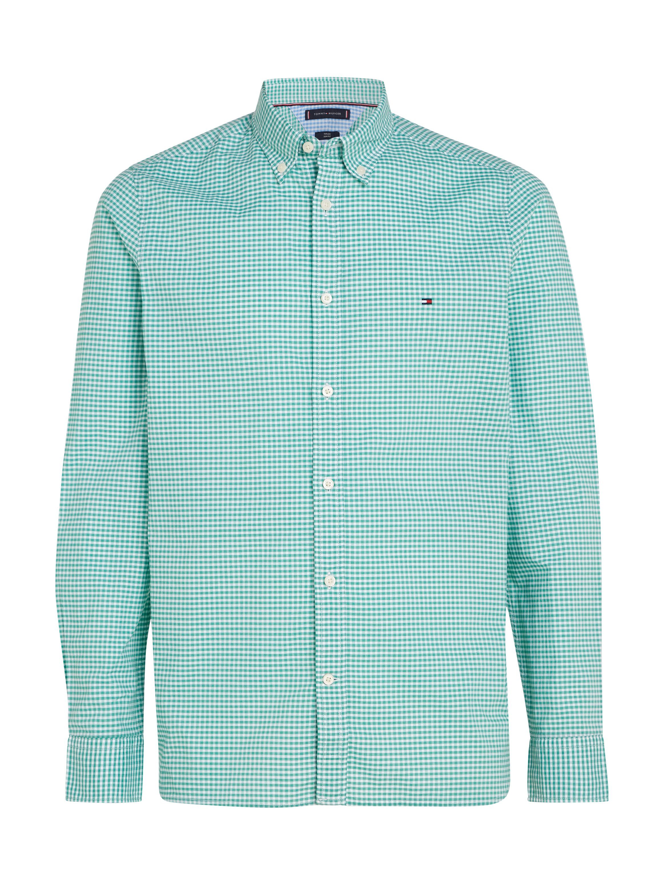 Tommy Hilfiger Geruit overhemd FLEX TEXTURED GINGHAM SF SHIRT