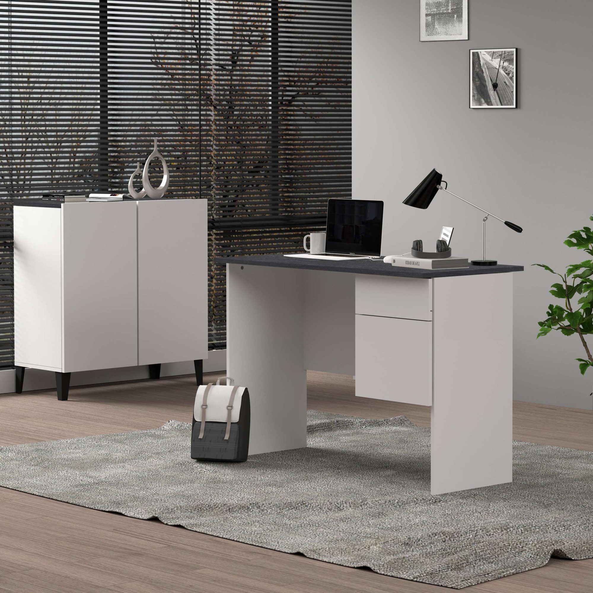 INOSIGN Archiefkast Sunrise Archiefkast, Multifunctionele kast, Bureaukast met 2 deuren & 2 vakken, breedte 79,2 cm, gemaakt in italië