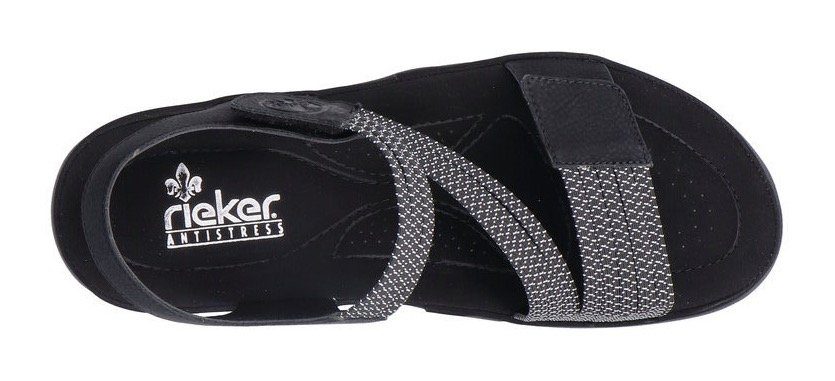 Rieker Sandalen zomerschoen, sandaal, sleehak, met elastieken