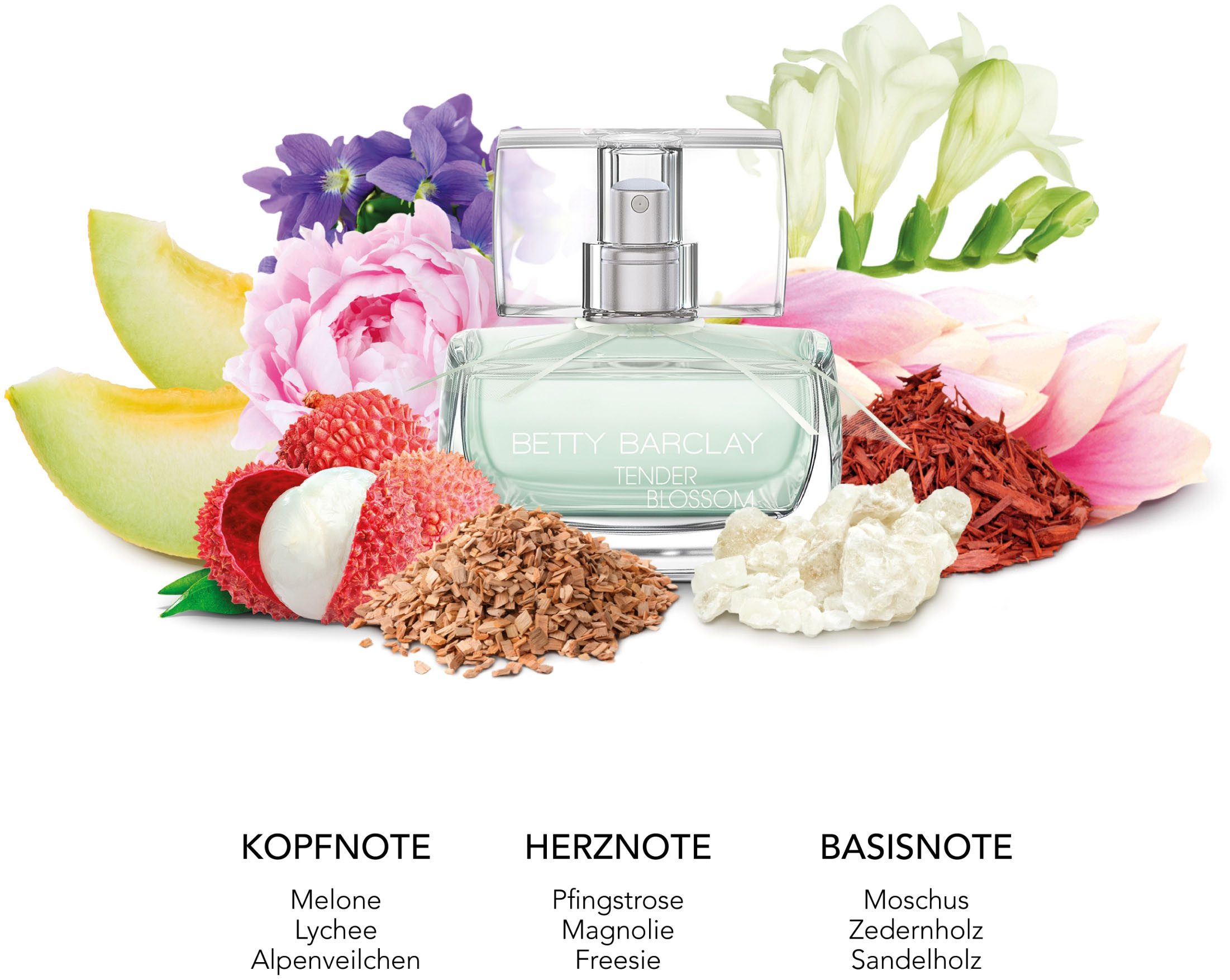 Betty Barclay Eau de toilette Betty Barclay Tender Blossom EDT NATURAL SPRAY 50 ML (set, 1-delig)