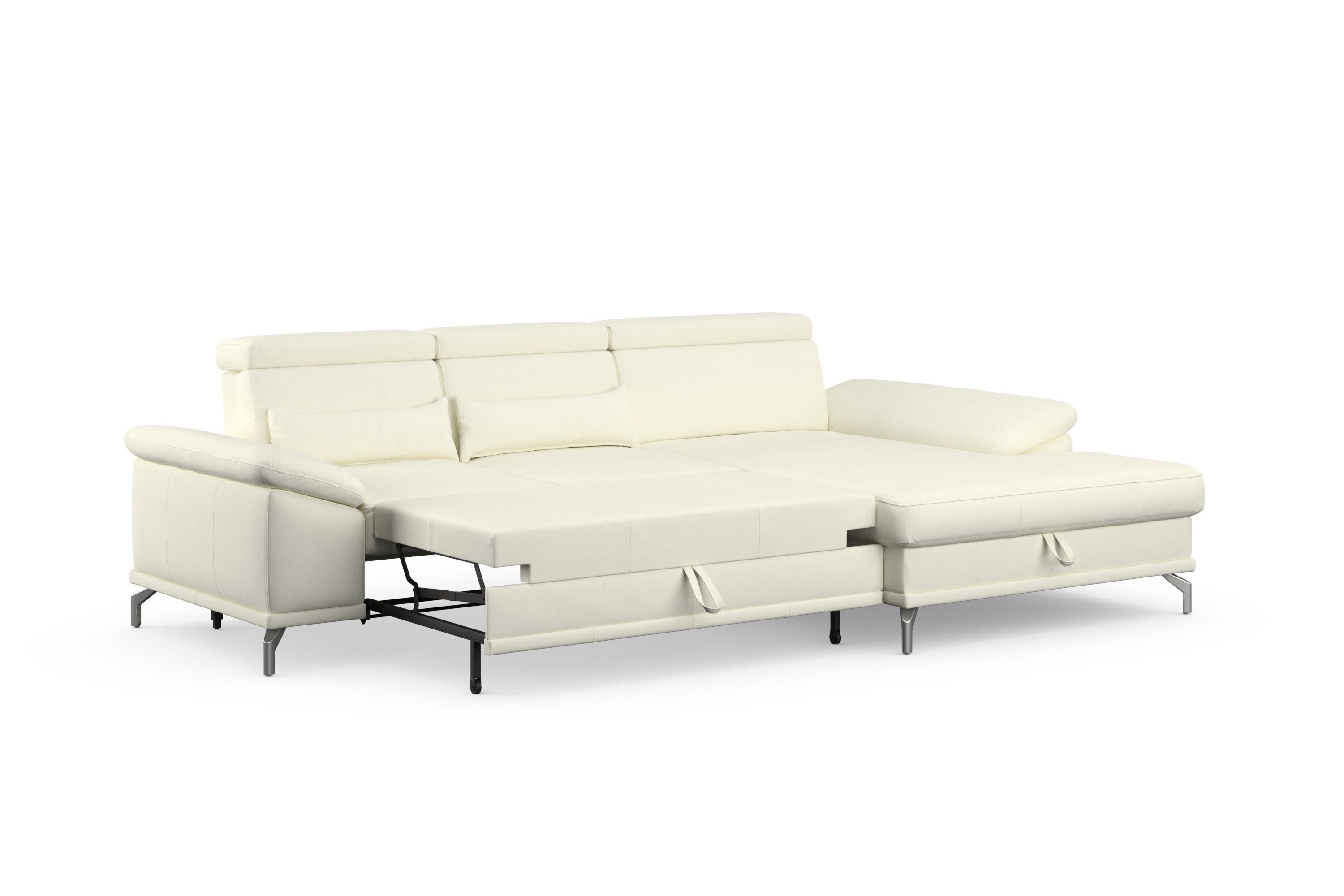 sit&more Hoekbank Cabrio L-vorm, met zitdiepteverstelling, arm- en hoofdsteunverstelling
